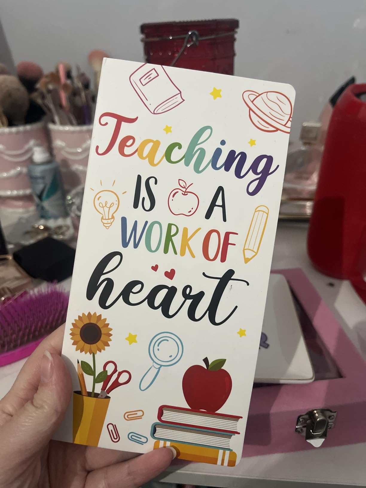 Xqumoi Teaching is A Work of Heart Sticky Notes Set Back to School Supplies customer photo 2