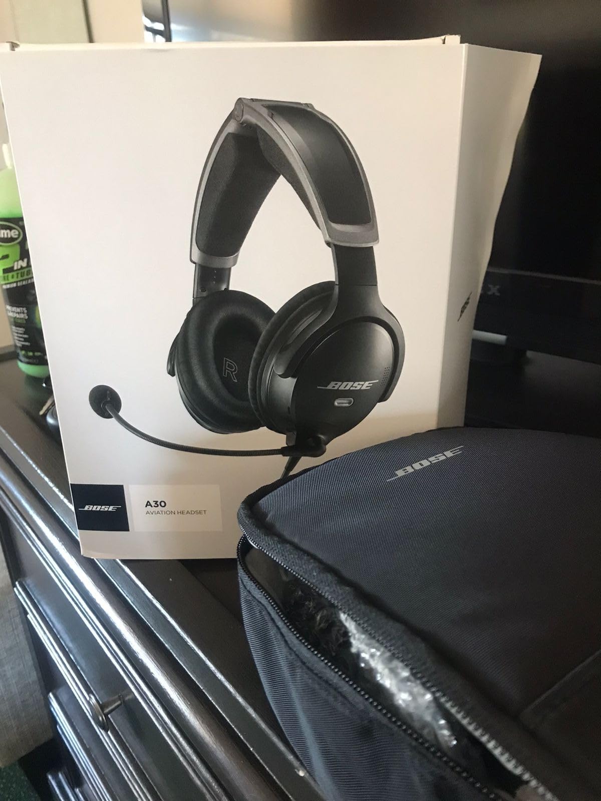 Bose A30 Bluetooth Aviation Headset - Lightweight Comfortable Design, Adjustable ANR and Noise Cancelling Microphone, [Dual Plug] – Black customer photo 1