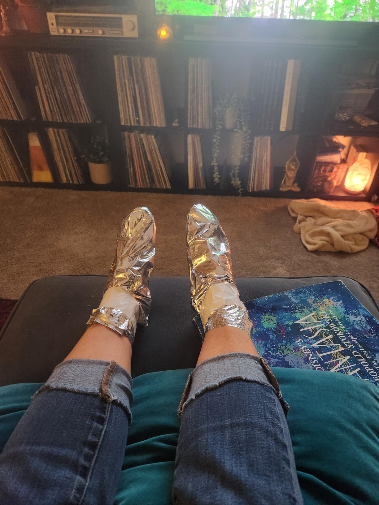 Dr. Scholl's® Tired, Achy Feet Soothing & Reviving Foot Mask, 3 Pair, Warming Booties customer photo 1