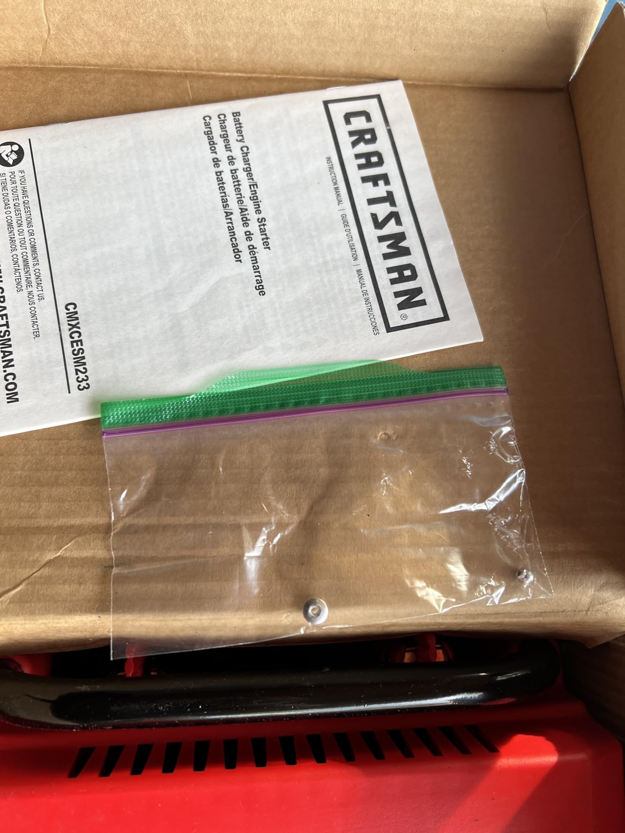 CRAFTSMAN Wheeled 10A Car Battery Charger & Maintainer, 6V/12V – CMXCESM233 customer photo 2