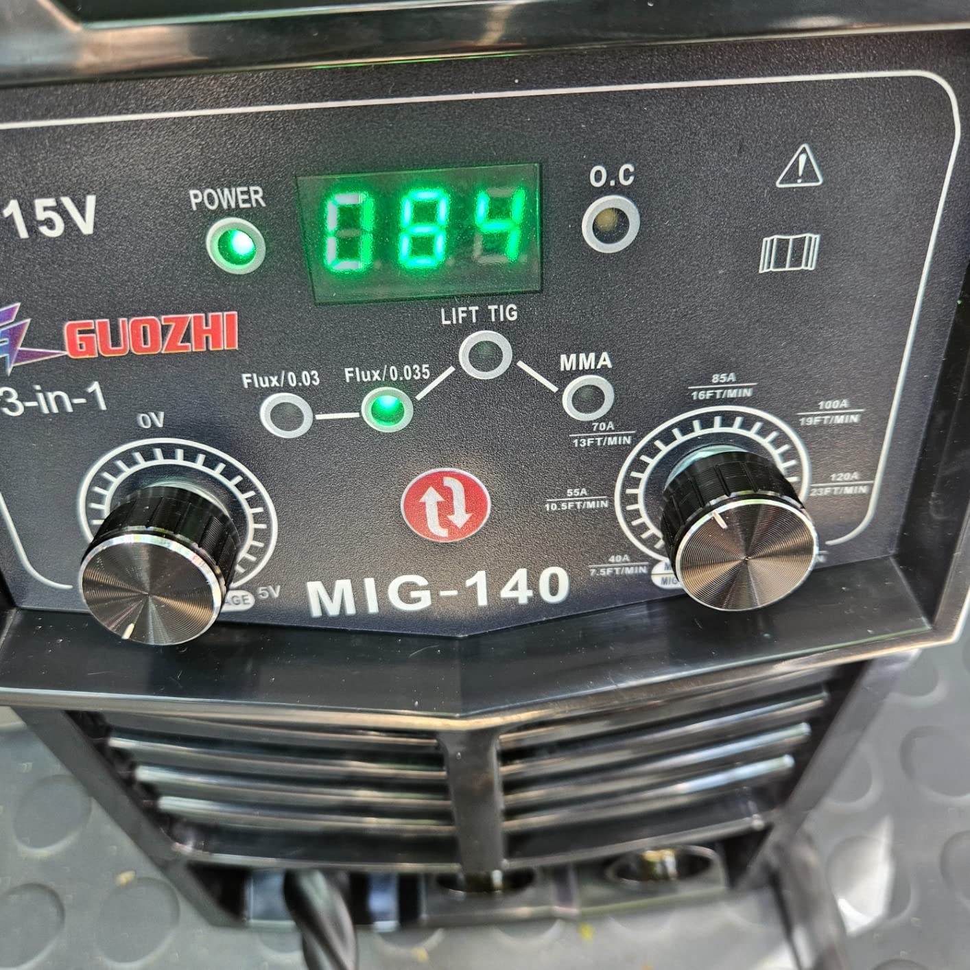 GZ GUOZHI 140A MIG Welder,3-in-1 MIG Welder with FLUX MIG/ARC/Lift TIG Multi-Process,110V Welding Machine,110V Flux Core Welder with Welding Gun(black) customer photo 1