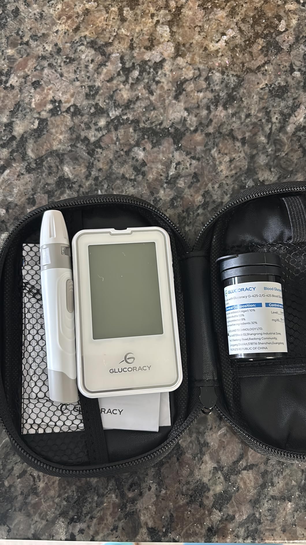 Glucoracy Blood Glucose Monitor Kit, 100 Blood Sugar Test Strips, No Coding customer photo 2
