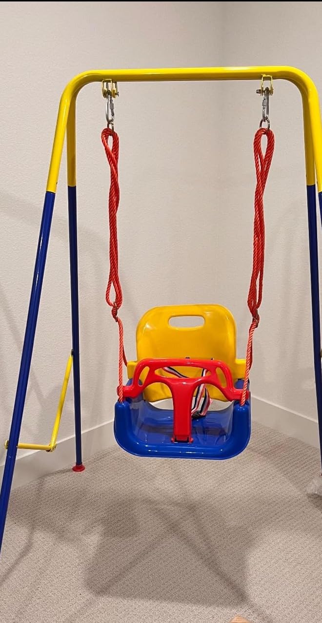 Foldable Toddler Swing Set for Indoor & Outdoor Use customer photo 1