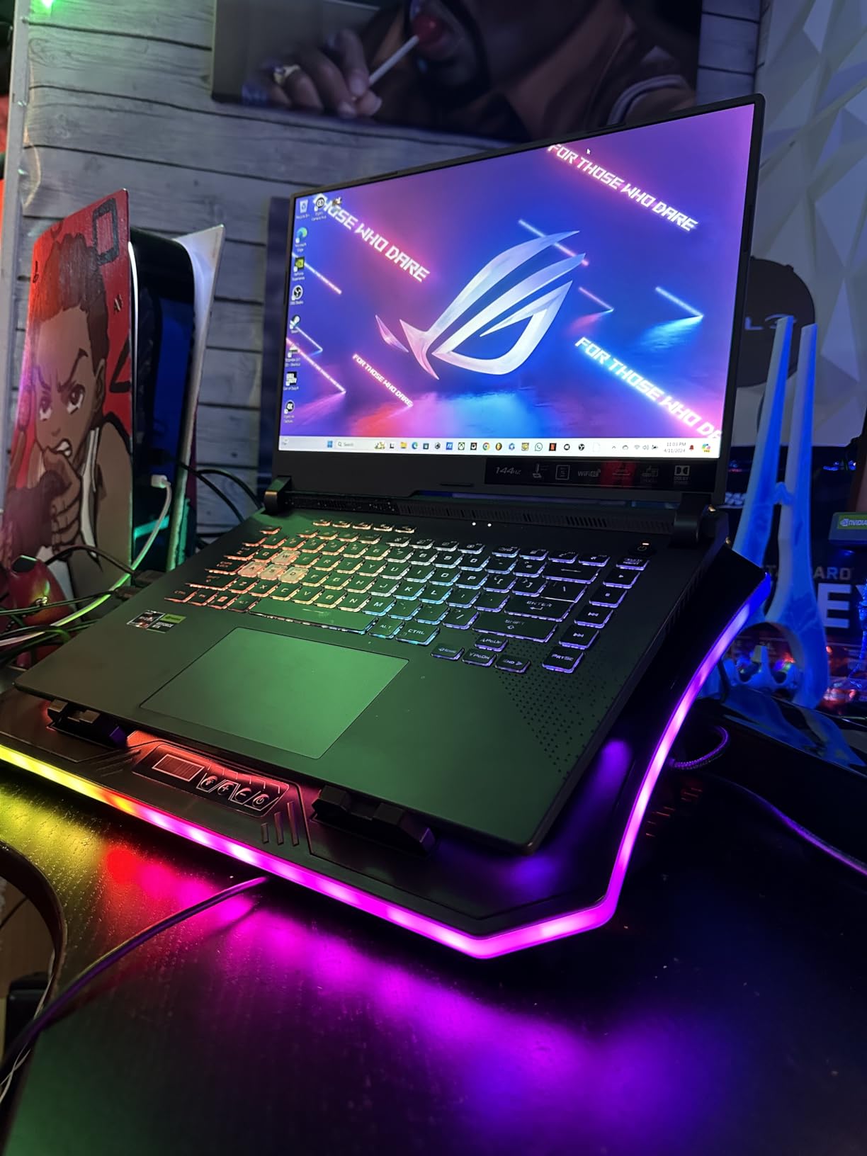ASUS ROG Strix G15 (2022) Gaming Laptop, 15†16:10 FHD 144Hz, GeForce RTX 3050, AMD Ryzen™ 7 6800H/HS, 16GB DDR5, 512GB PCIe SSD, Wi-Fi 6E, Windows 11, G513RC-ES73, Eclipse Gray customer photo 1