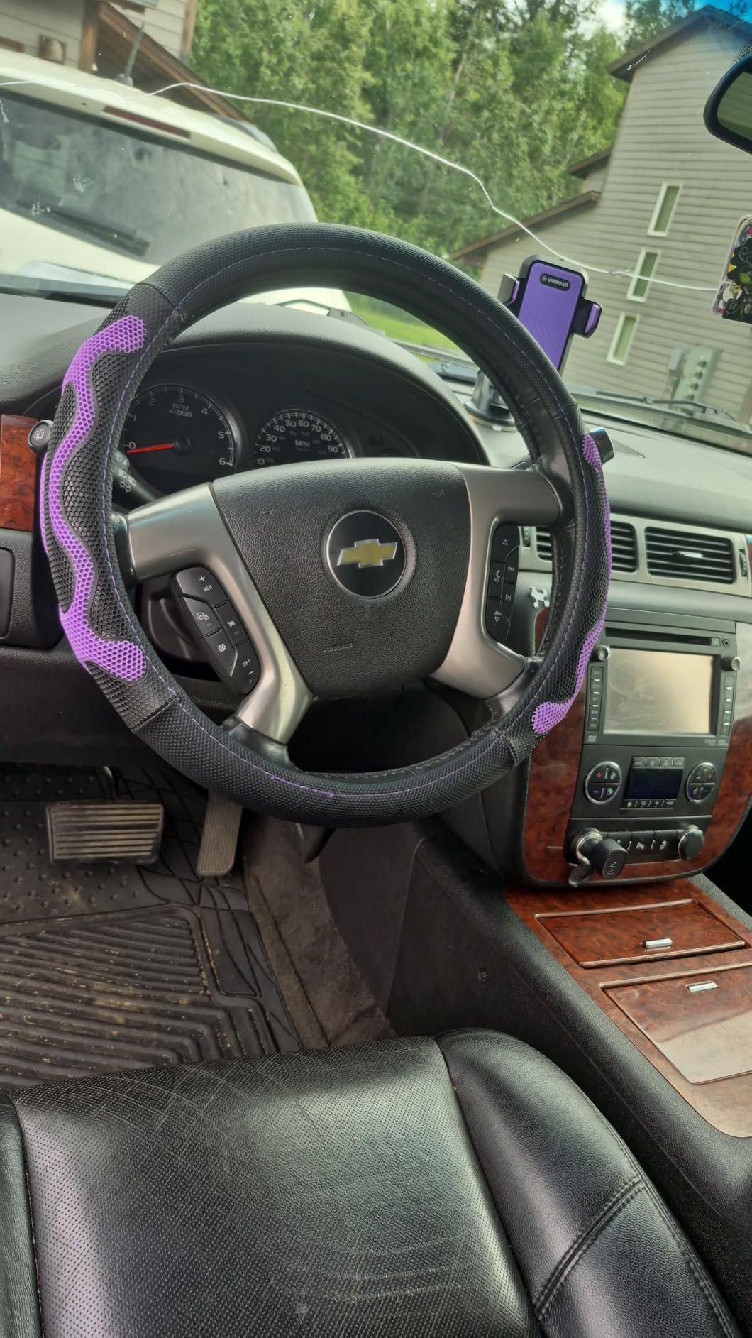 PINCTROT XL Comfy Grip Steering Wheel Cover for Semi Truck 18 Inch (Black) customer photo 2