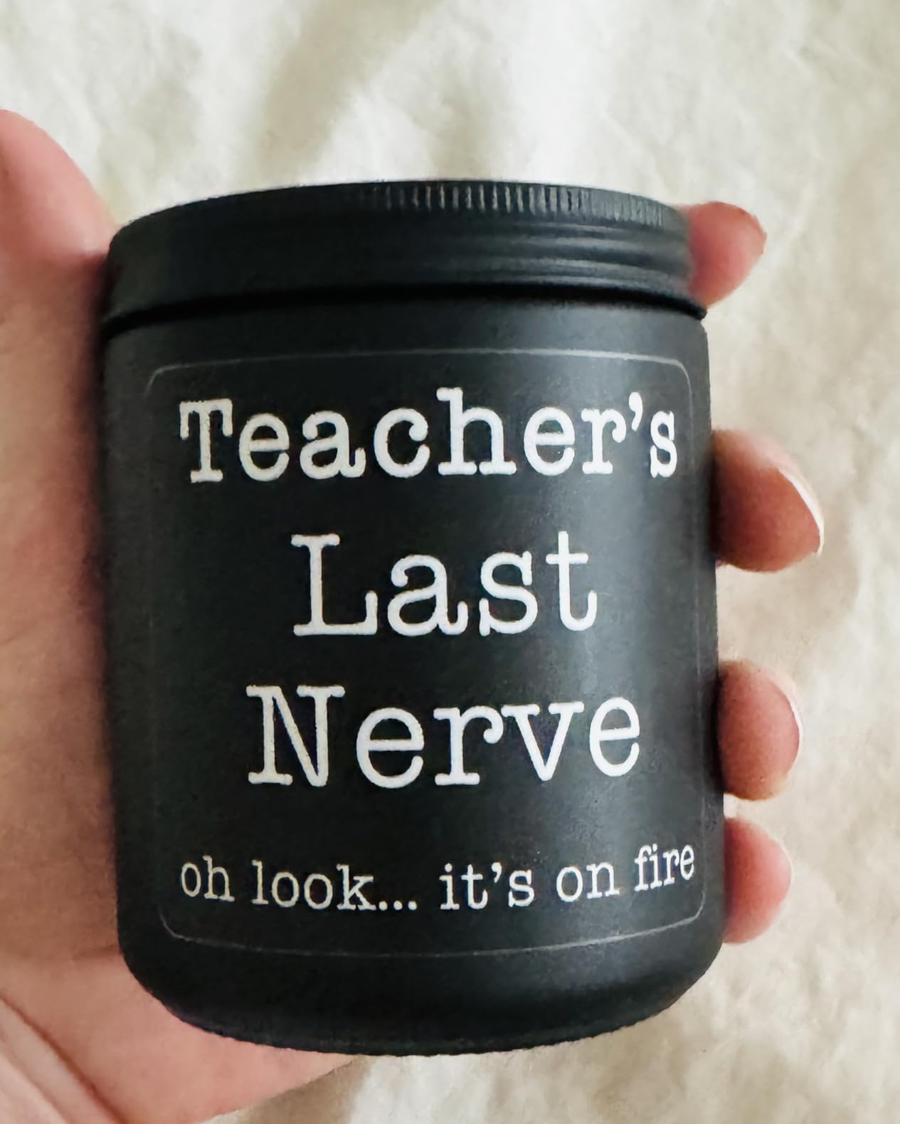 Homsolver Dad Gifts from Daughter Son, Gift for Dad Who Wants Nothing, Birthday Fathers Day Christmas for Stepdad Adoptive Father, Dad's Last Nerve Sandalwood Scented Candle customer photo 2