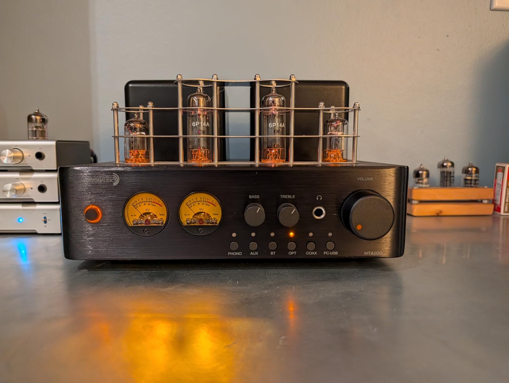 Dayton Audio HTA100 Integrated Stereo Hybrid Tube Amplifier 100 Watts customer photo 2