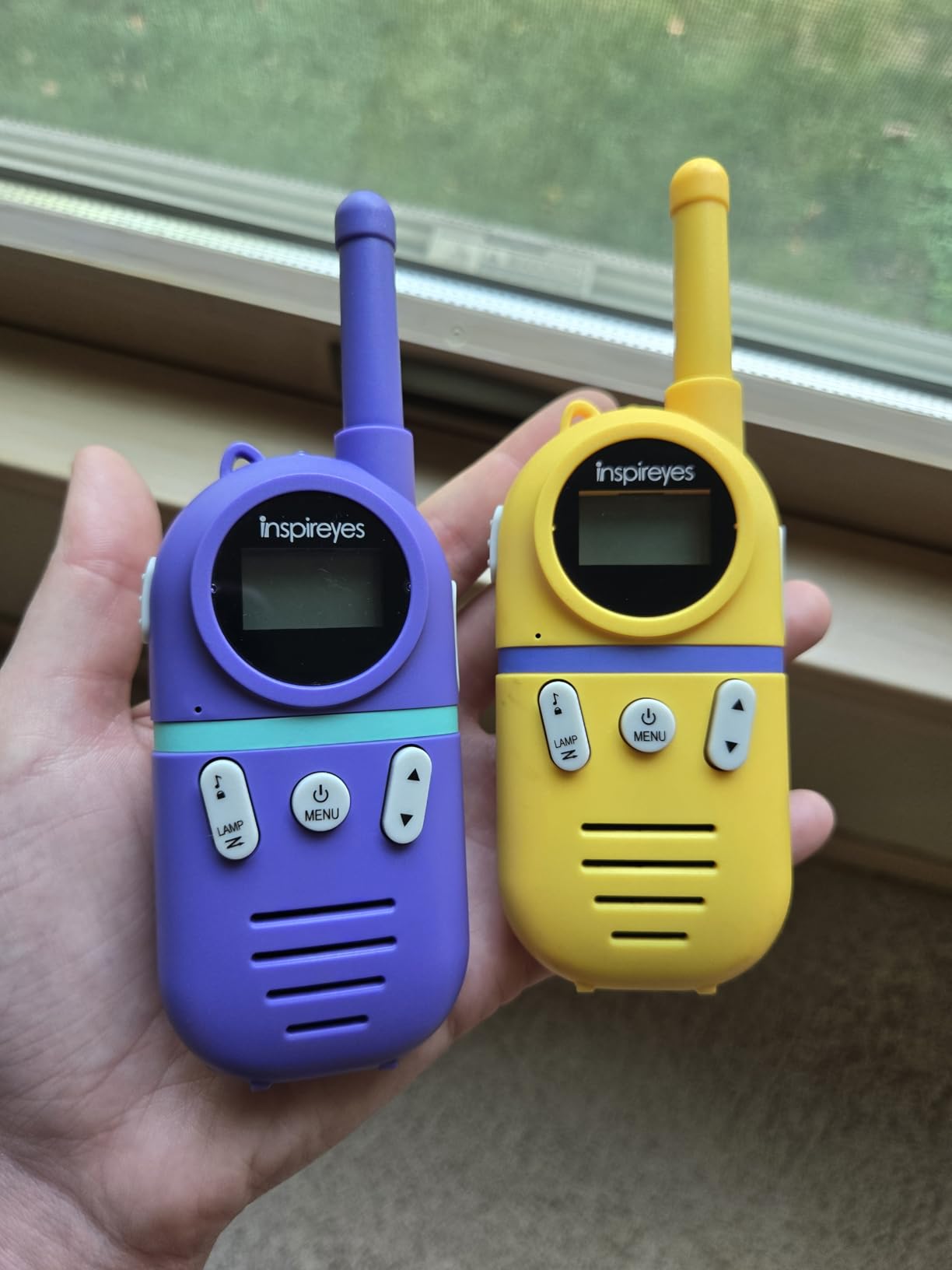 Inspireyes Kids Walkie Talkies, Rechargeable 3 Pack Long Range 2-Way Radios customer photo 1