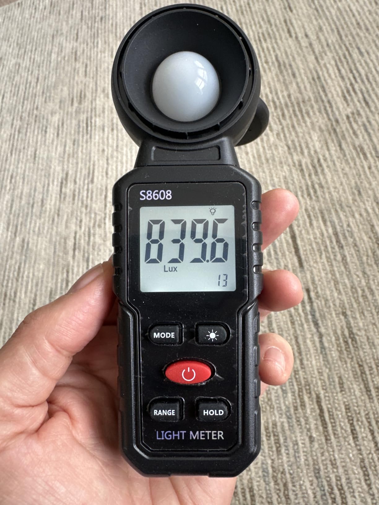 Digital Illuminance Light Meter Tester 200,000Lux Meter (18,500FC) Luxmeter Lighting Intensity Brightness Measurement Tool for Indoor Outdoor Grow Plants Film Photography lumens LED Photometer customer photo 2