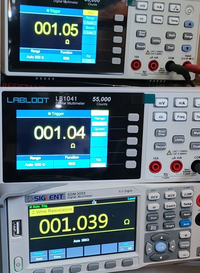 LB1041 Bench Digital Multimeter 55000 Counts DC/AC Voltmeter Ammeter HZ Temp Diode Continuity Tester Desktop Multimeters customer photo 2