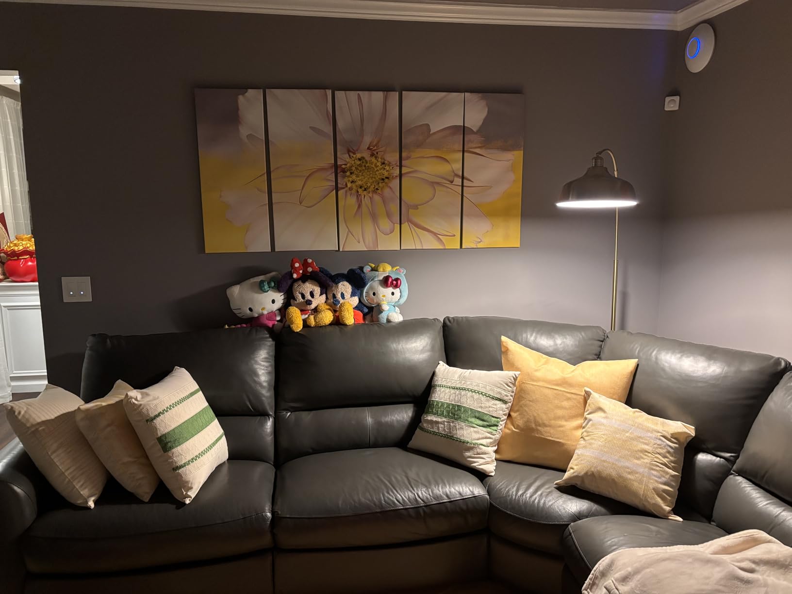 Arch Floor Lamps with Remote, Dimmable Floor Lamp 70” Black Tall Lamp customer photo 1