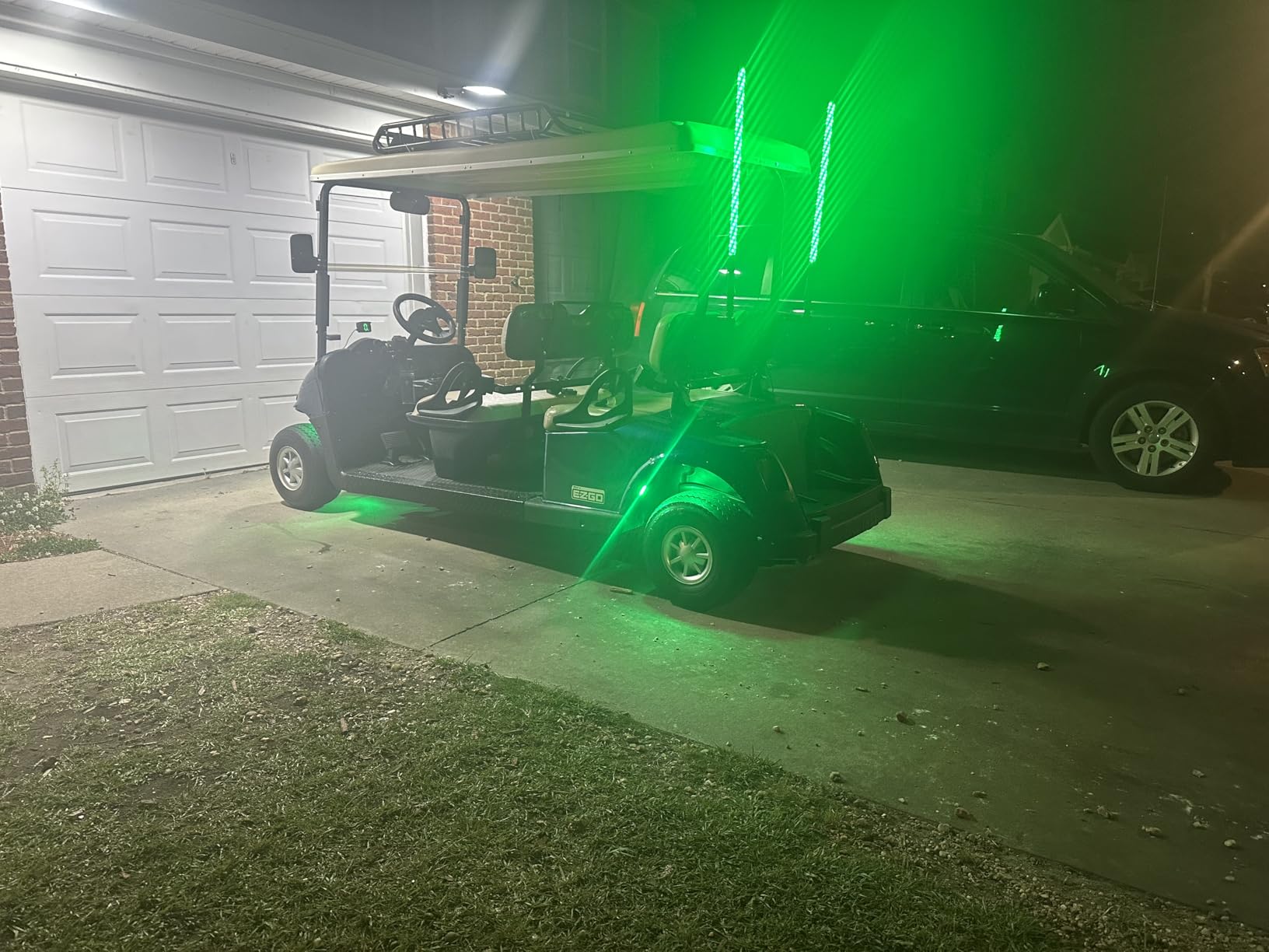 UNI-SHINE 2PCS 4FT LED Whip Lights with Spring Base Spiral RGB Chasing Lights with APP & Remote Control, Music Antenna Whip Light for Can-Am UTV ATV RZR Can-Am SXS Polaris Offroad customer photo 2