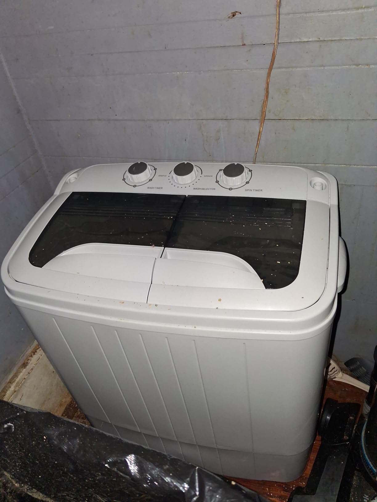 Pataku Portable Washing Machine, 25.3 Lbs Compact Mini Washer and Dryer Combo,Twin Tub Laundry Washer with Spin Cycle, Soaking Function Ideal for Apartment, Dorms, RVs Camping, Grey customer photo 2