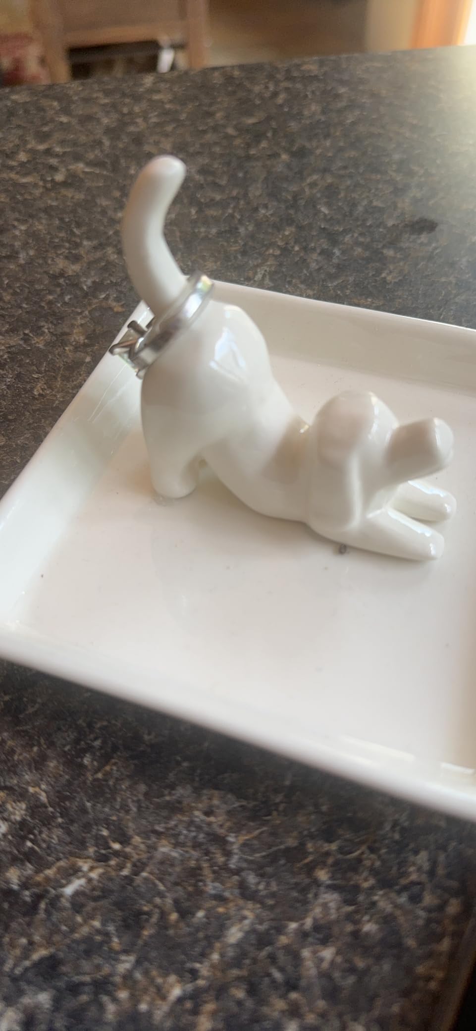 PUDDING CABIN Cat Mom Gifts for Women, Cat Ring Holder for Jewelry, Jewelry Tray Dish Rings Bracelets Earrings Trinket Tray, Gifts for Cats Lovers Mother's Day Birthday Christmas Wedding customer photo 1