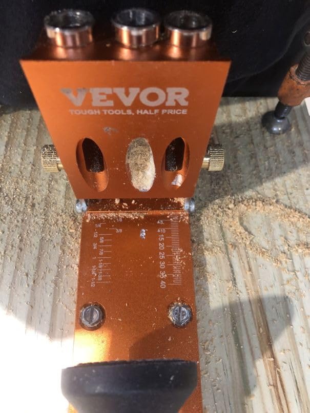 VEVOR Pocket Hole Jig Kit, 34 Pcs Pocket Hole Jig System with 11