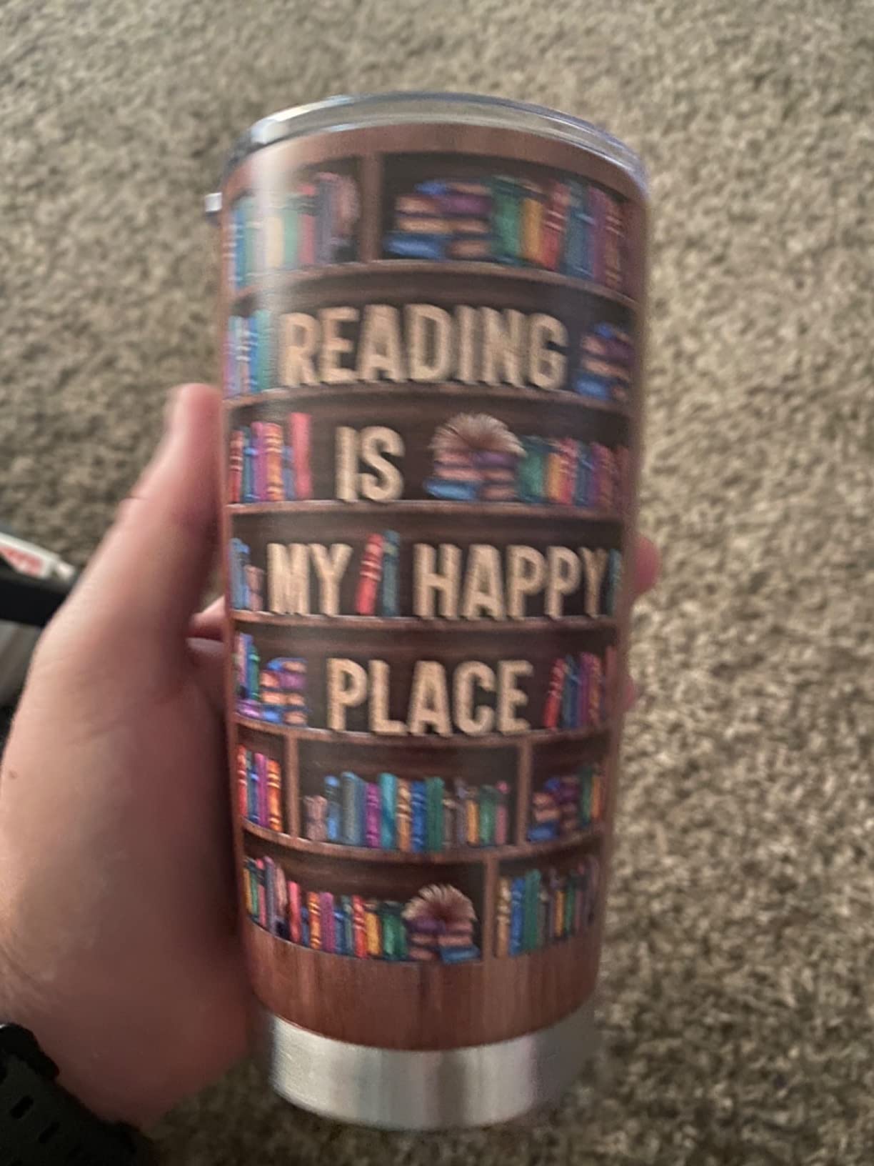 SANDJEST Step Dad Gifts Tumbler 20oz Travel Mug Cup Gift for Bonus Dad Stepfather Stepdad Gift from Step Daughter Son customer photo 1