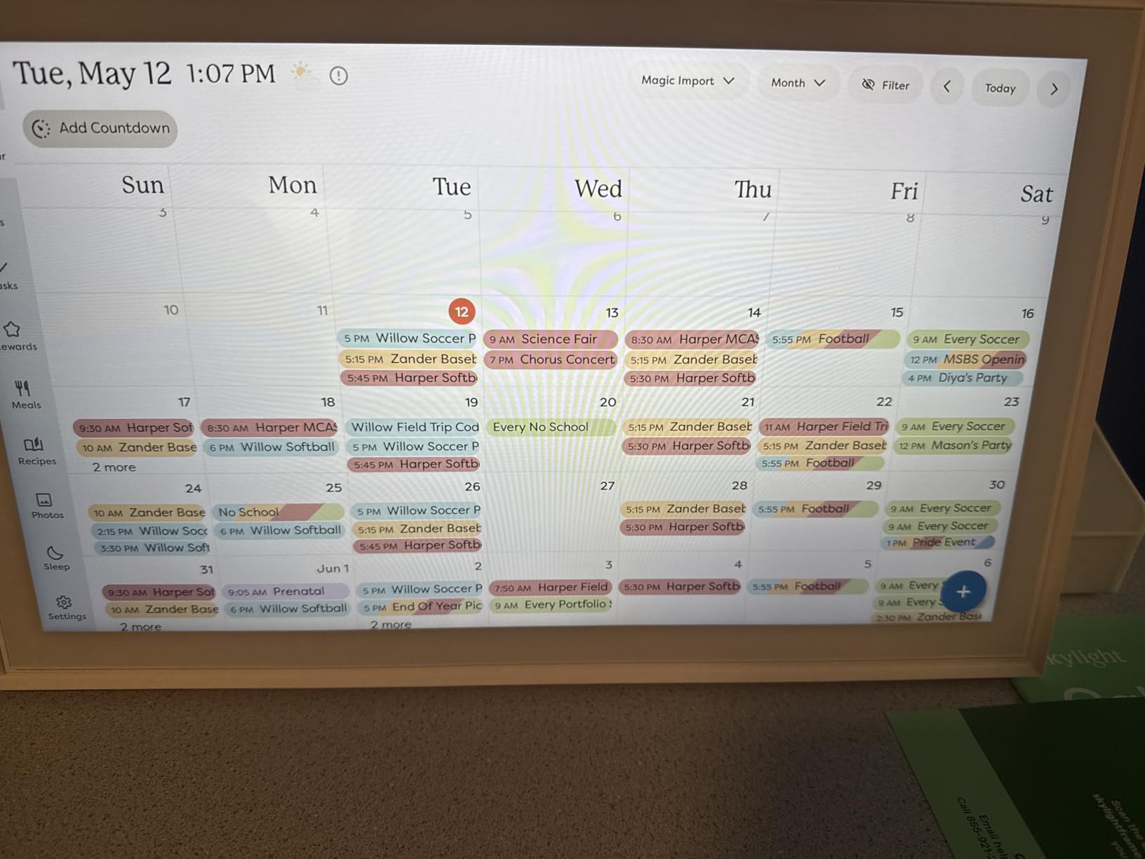 Skylight Calendar – 15
