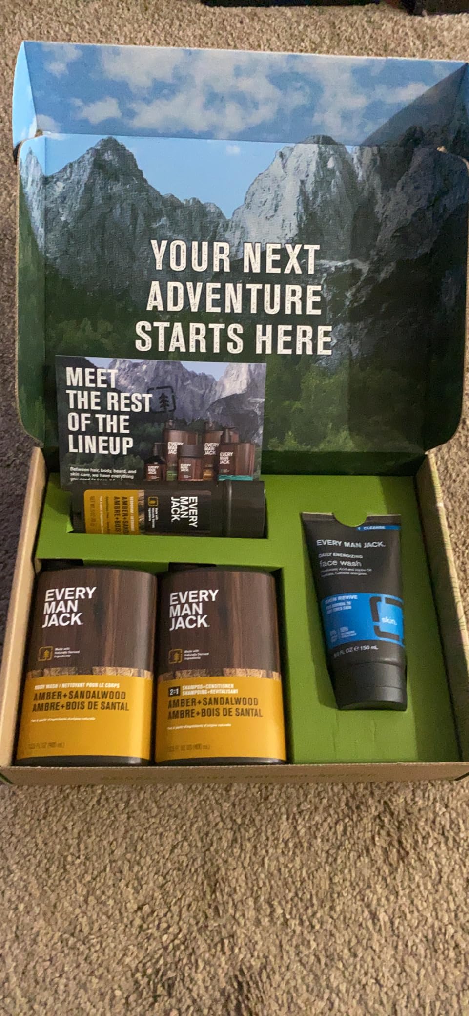 Every Man Jack Bath and Body Shower Gift Set for Men, Amber Sandalwood customer photo 2
