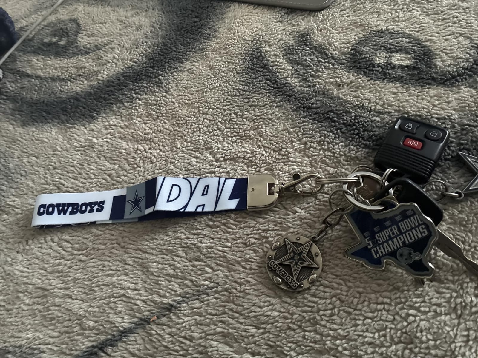 Rico Industries NFL Football Standard Wrist Lanyard Key Chain, Cute Wristlet Strap Holder for Car Keys ID Badges Card Wallet customer photo 2