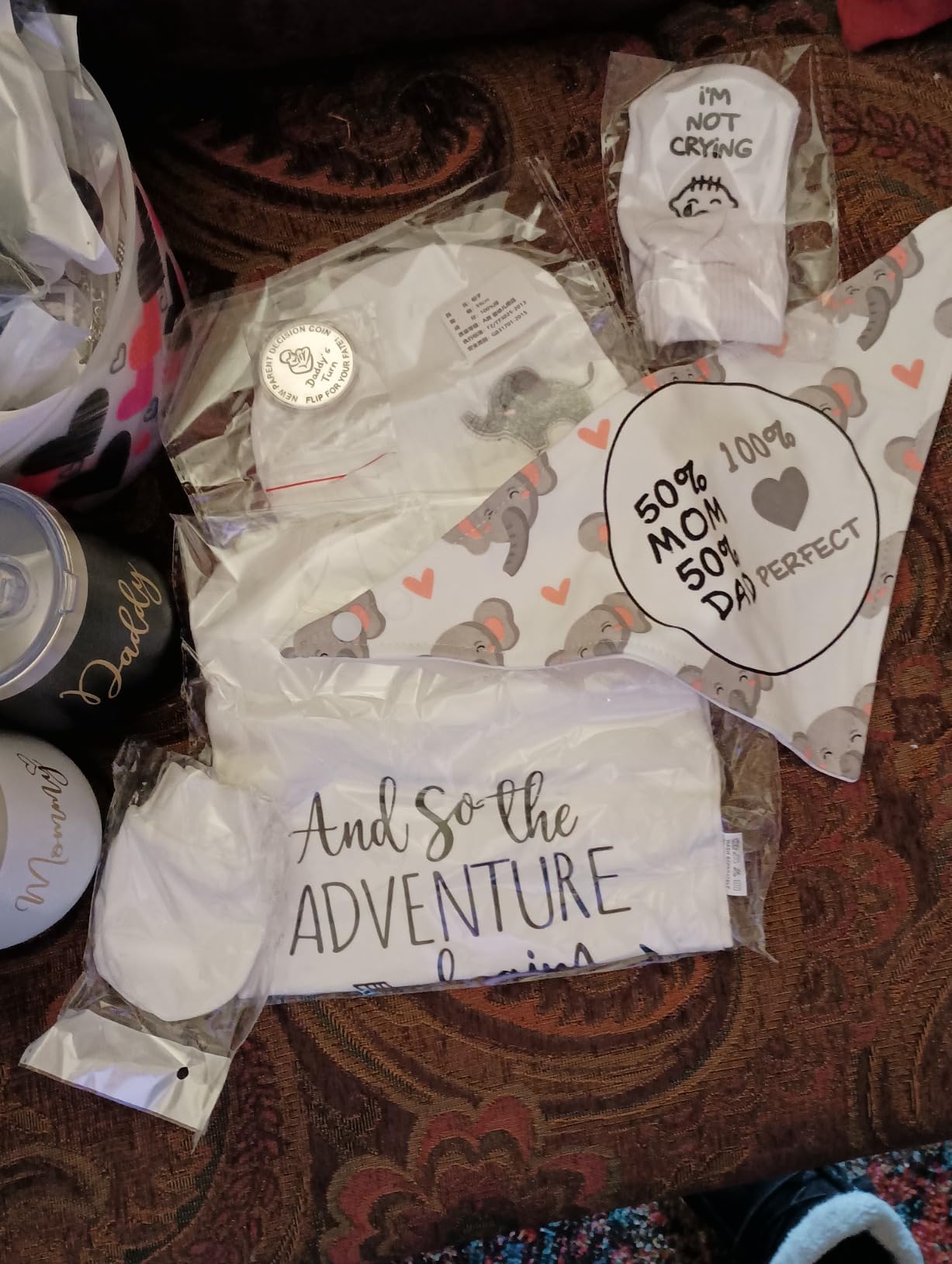 New Mom Gifts for Women, Top Pregnancy Gifts for New Parents Gender Reveal Gifts with Mom and Dad Tumbler Set for First Time Moms, Expecting Parents to Be, Gender Reveal, Baby Shower… customer photo 2