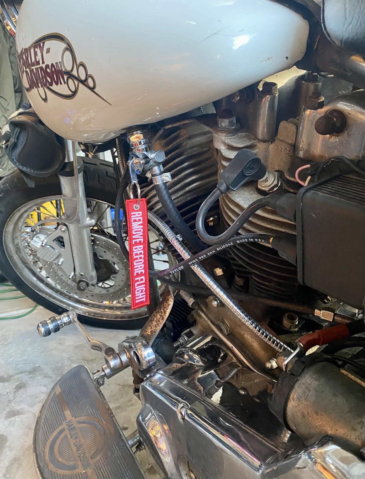 Rotary13B1 PREMIUM QUALITY - REMOVE BEFORE FLIGHT - RED Key Chain customer photo 2