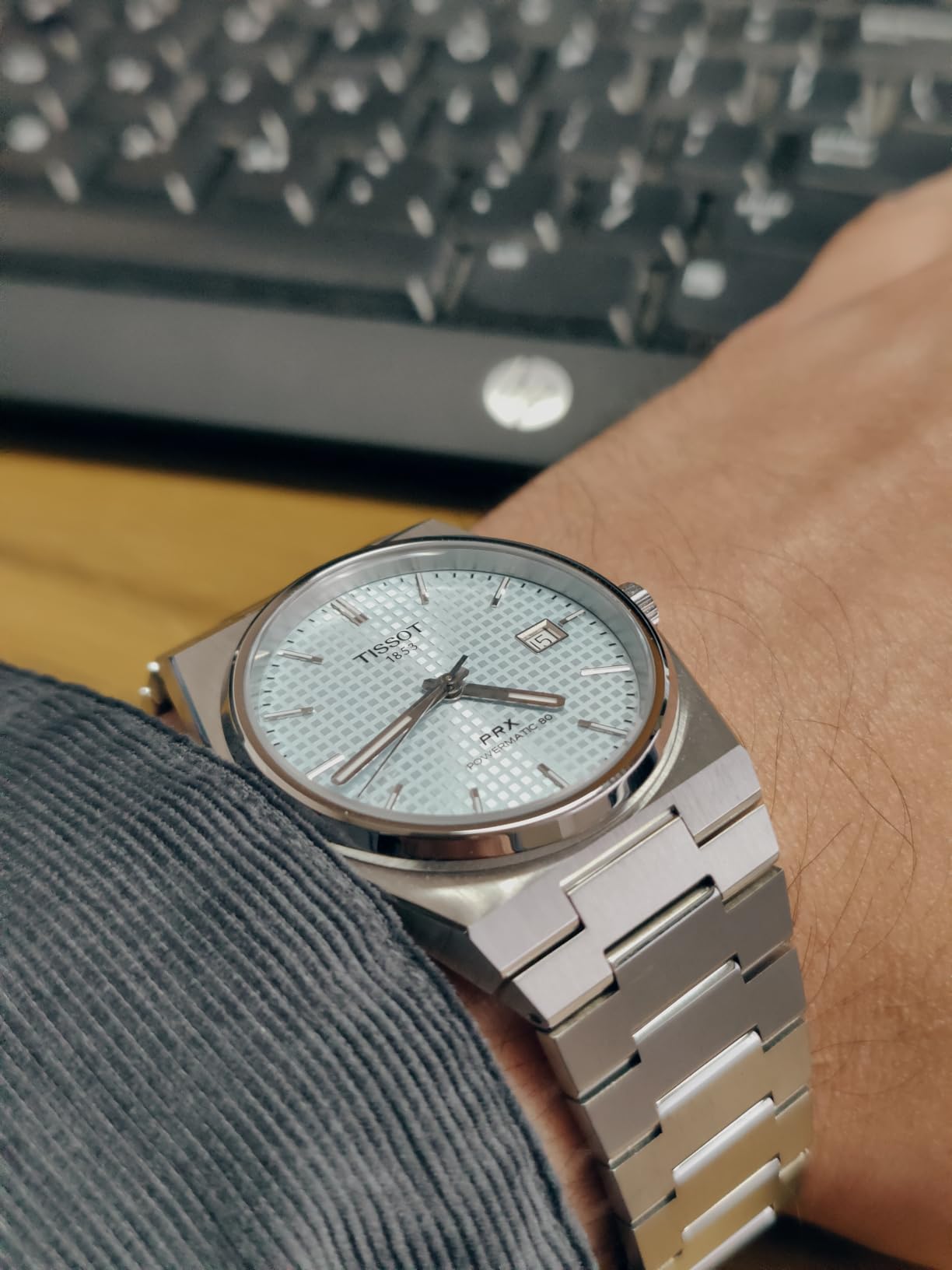 Tissot PRX, Swiss Automatic, 40mm, Ice Blue Dial, Men’s Watch customer photo 1