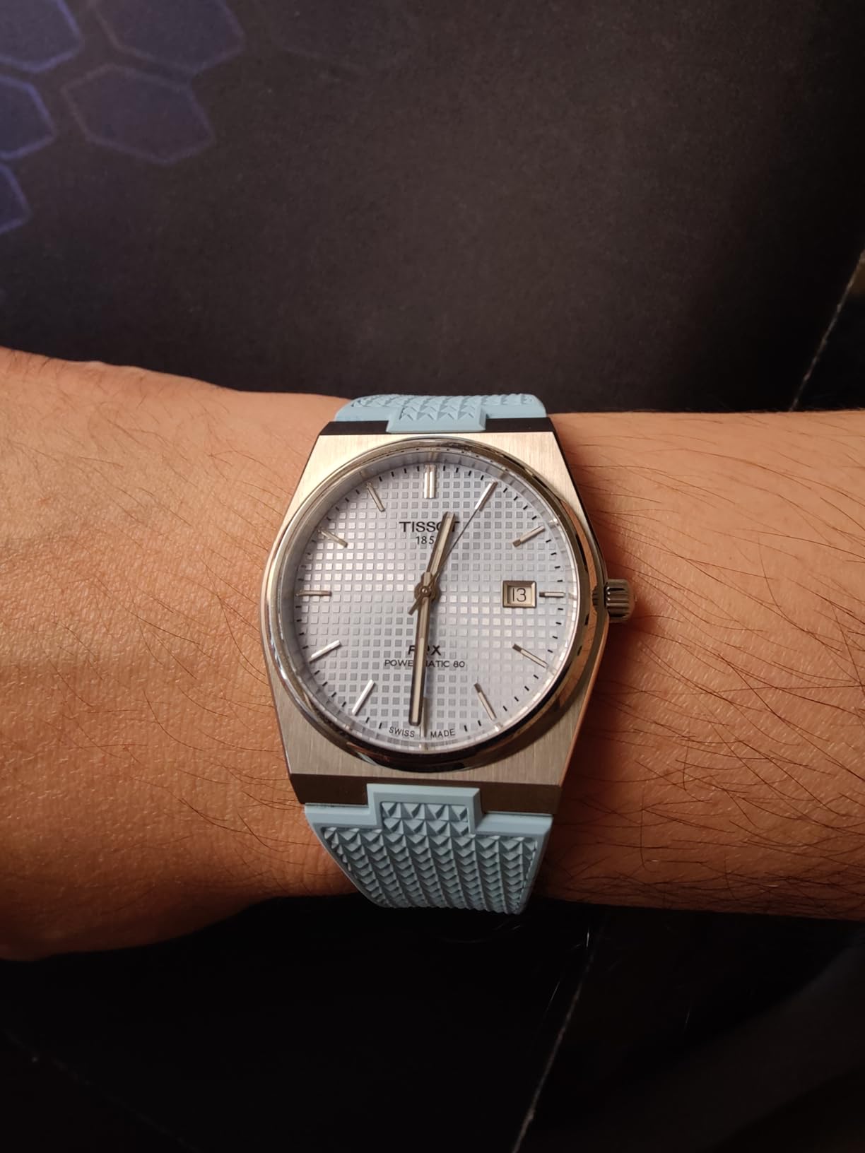 Tissot PRX, Swiss Automatic, 40mm, Ice Blue Dial, Men’s Watch customer photo 2