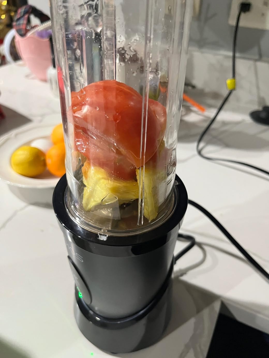 KOIOS Smoothie Blender Kitchen, 900W Personal Blenders with 3 To-Go Cups | (2) 23oz & 16oz Cups, Blend Smoothies Shakes Juices Frozen Drinks, Dishwasher Safe Part, Twist-Lock, 14Pcs, Recipe, Grey Blue customer photo 1