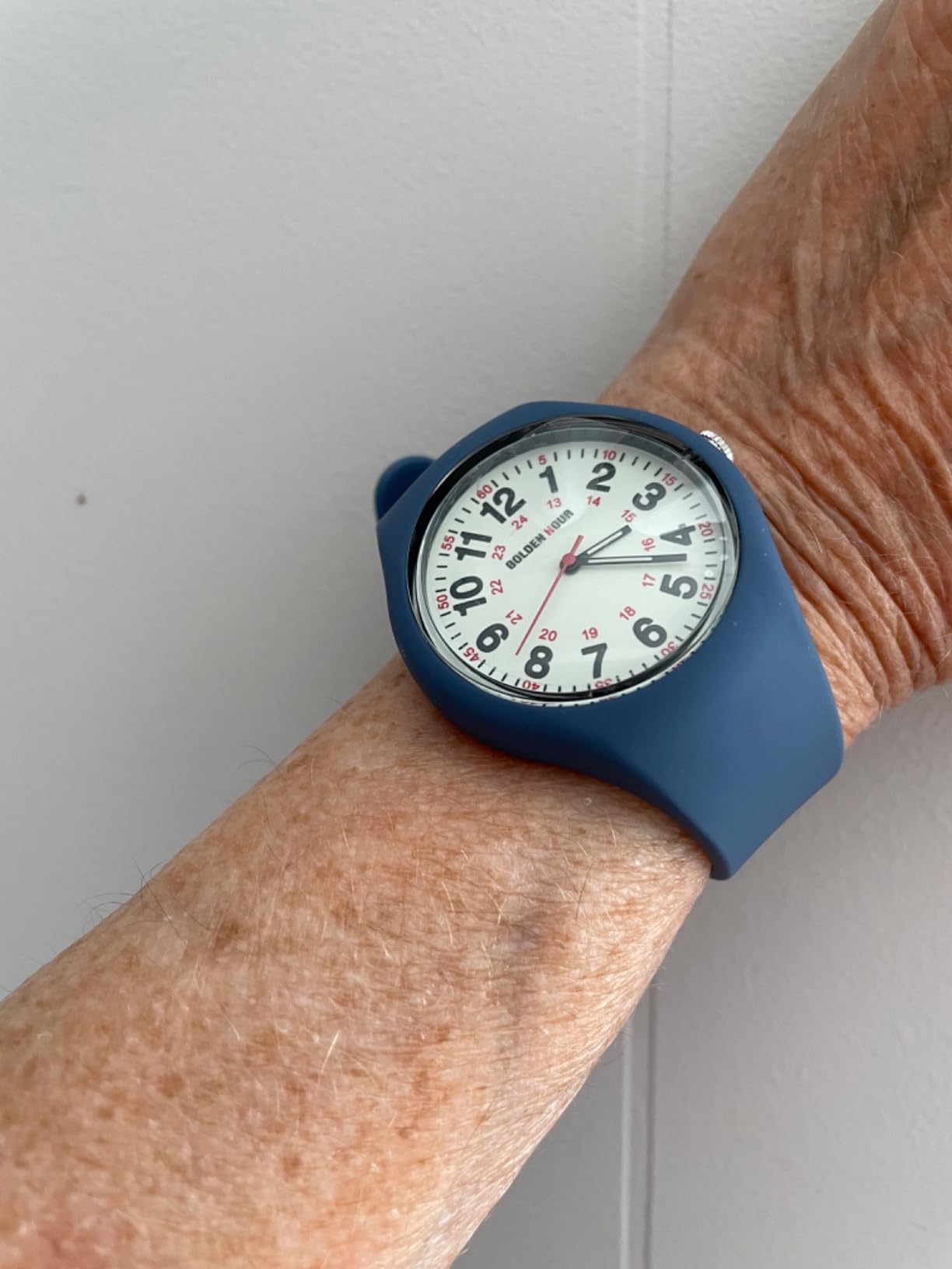 GOLDEN HOUR Waterproof Sports Analog Unisex Watches for Nurse Medical Professionals, Students - Military Time Glowing Easy to Read Dial, Jelly Silicone Strap customer photo 1