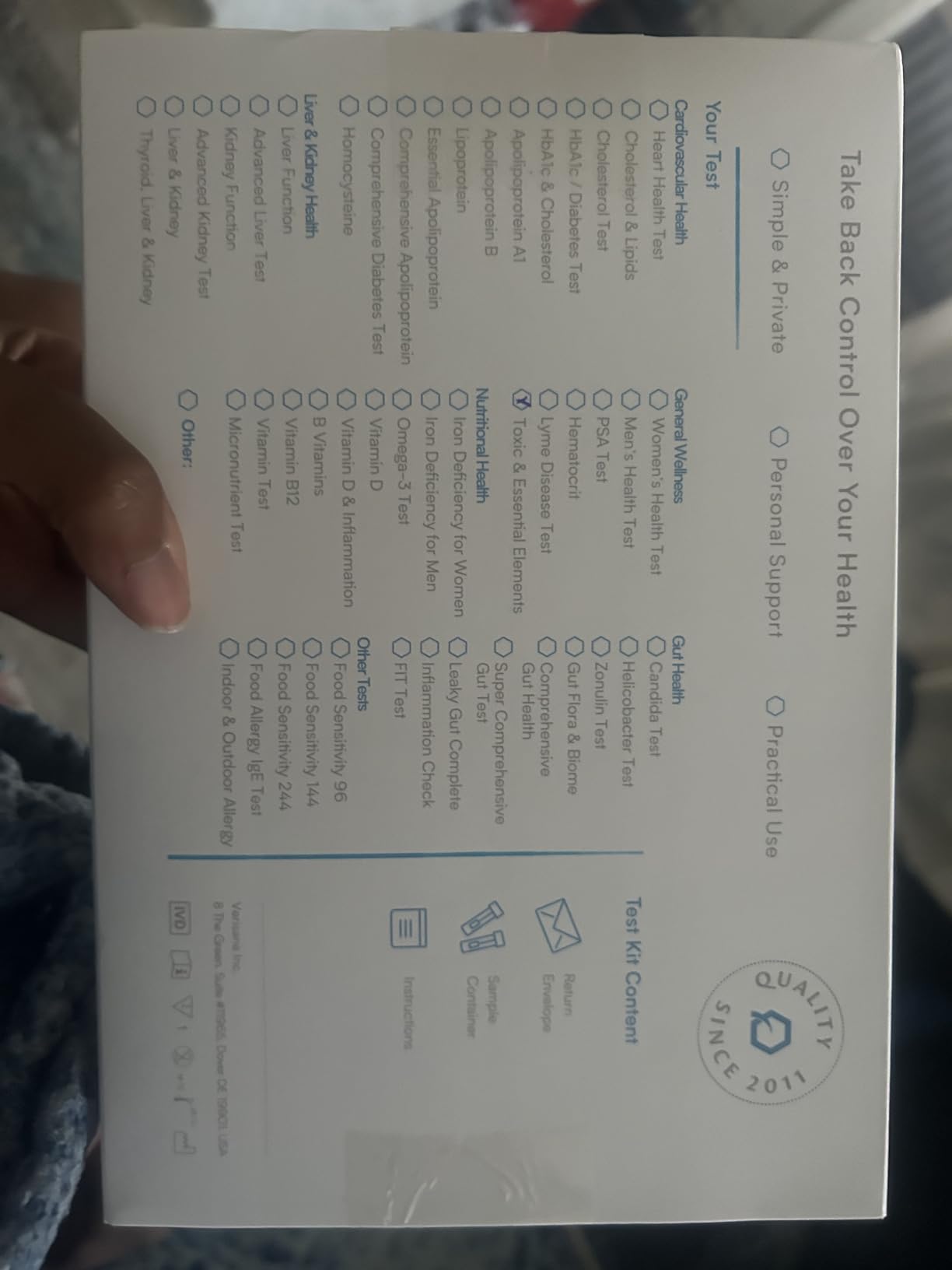 Toxic & Essential Elements Test – Urine Analysis for 8 Elements and Heavy Metals Including Mercury, Arsenic and Cadmium – Verisana customer photo 2