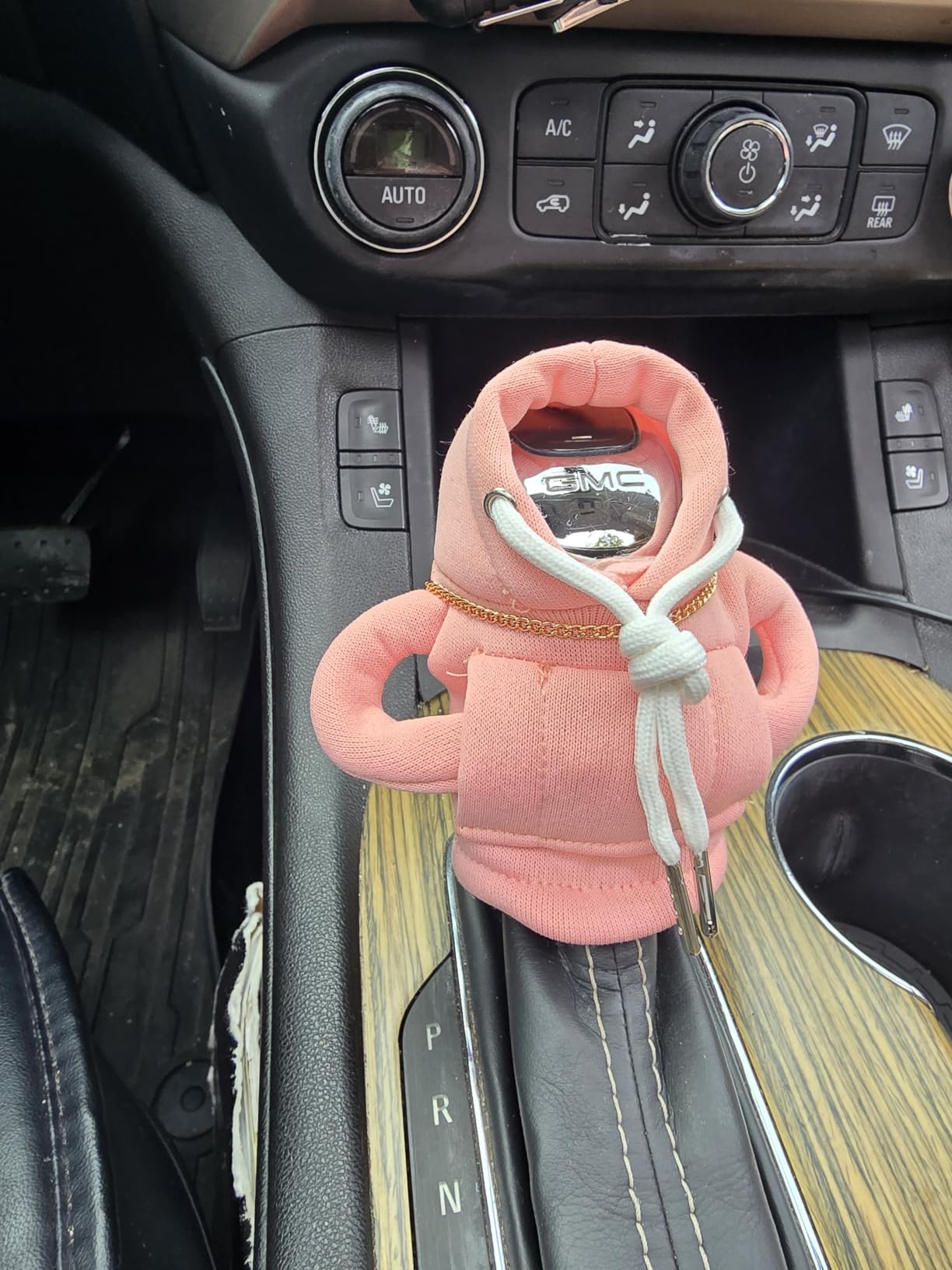 SLLAK Gear Shift Hoodie Cover, Universal Car Shift Knob Hoodie, Mini Hoodie for Car Shifter, Automotive Interior Cute Gadgets, Car Accessories and Decorations customer photo 1