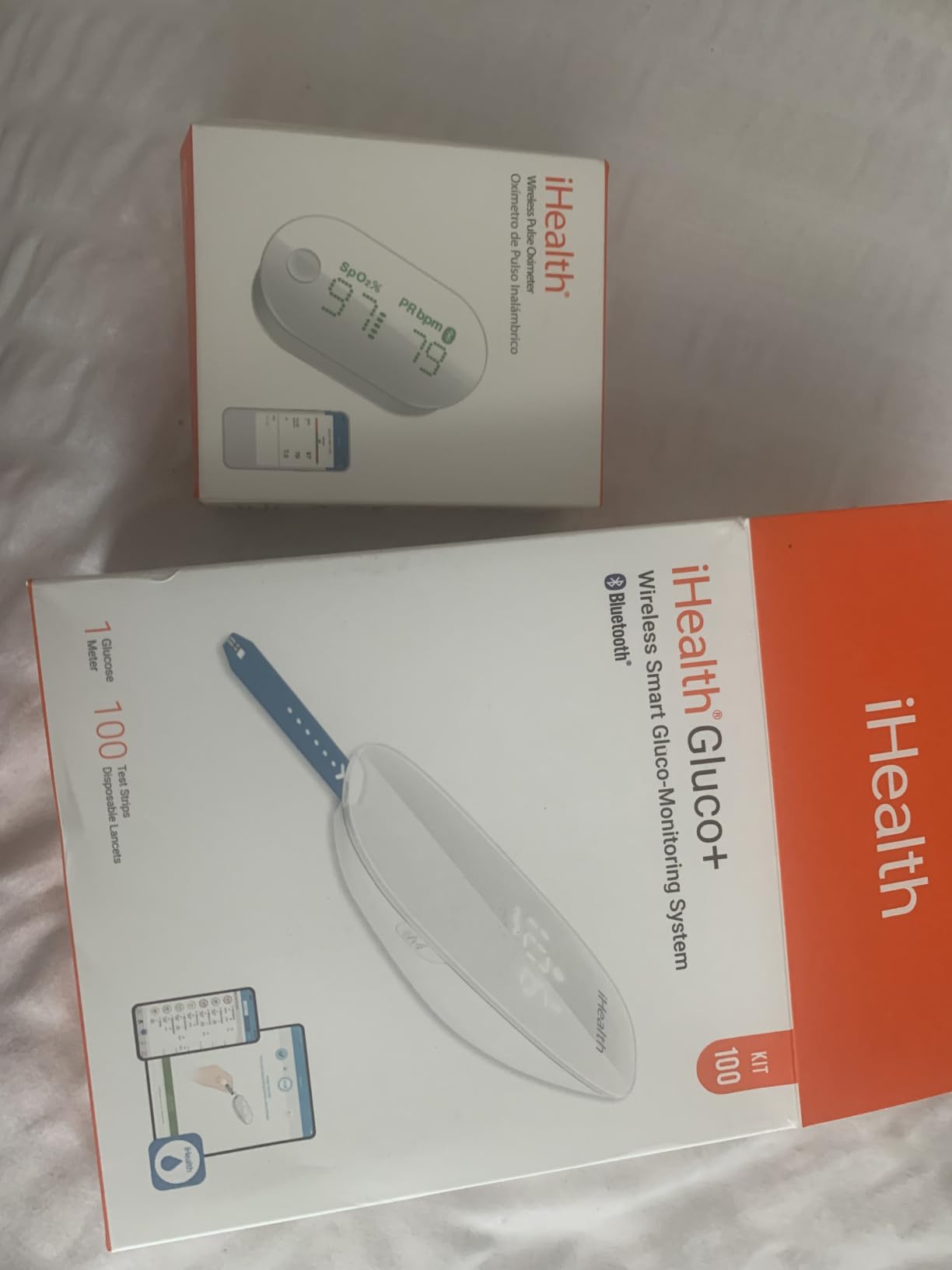 iHealth Gluco+ Wireless Smart Glucose Monitor Kit, 100 Strips & 100 Lancets | Free Smart App, Unlimited Data Storage, High Accuracy, Home Blood Sugar Tracking, Daily Diabetes Management customer photo 2
