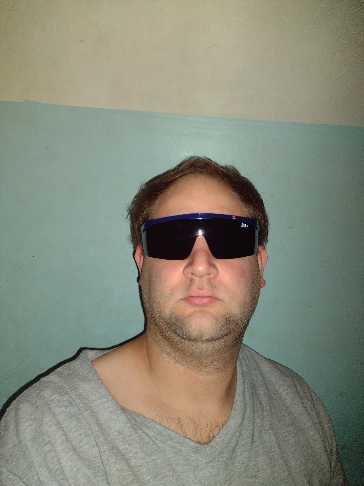 LANON Welding Safety Glasses, ANSI Z87.1, IR Filter Shade 5.0 Lens | Anti-Scratch & Anti-Impact, Wrap-Around Safety Goggles, Adjustable Temples For Welding Work customer photo 2