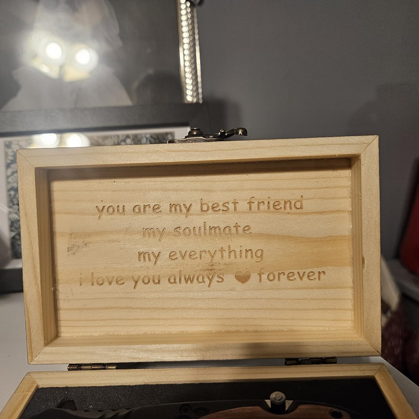 Titorld Gifts for Men Dad Him Fathers Day, Anniversary Birthday Gifts ideas for Boyfriend Husband, Engraved Pocket Knife, Wooden Handle Folding Knife with Wood Box 7.8 Inch customer photo 2