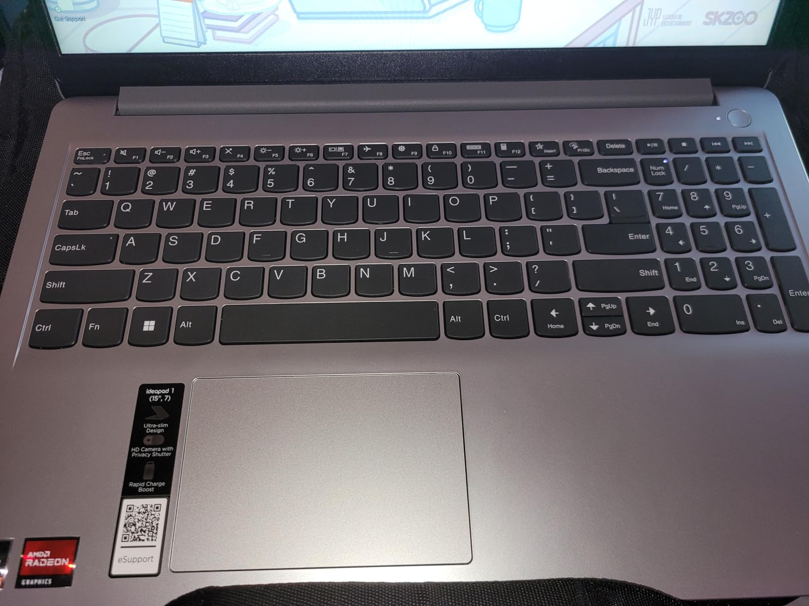 Lenovo IdeaPad 1 Laptop, 15.6” FHD Display, AMD Ryzen 5 5500U, 8GB RAM, 512GB SSD, Windows 11 Home, 720p Camera w/Privacy Shutter, Smart Noise Cancelling, Cloud Grey customer photo 1