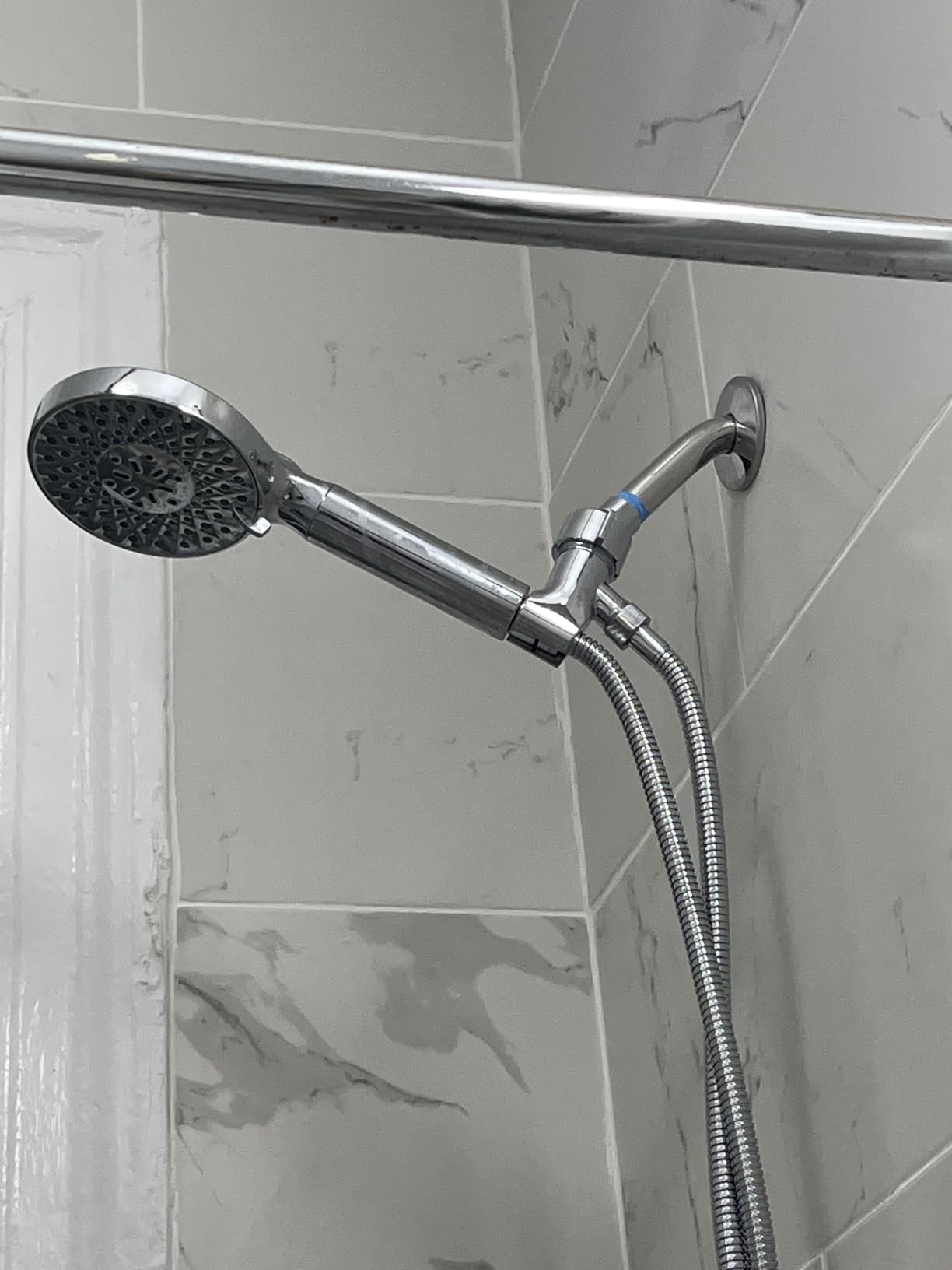 SR SUN RISE Filtered Shower Head with Handheld High Pressure 9 Spray Mode Showerhead Detachable Shower Head Water Softener Filters Beads for Hard Water Remove Chlorine 1 Filter Chrome customer photo 1
