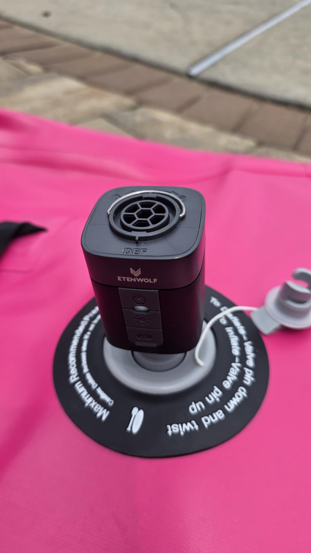 ETENWOLF AIR 3 Air Pump for Inflatables with 2600mAh Battery& Camping Light customer photo 1