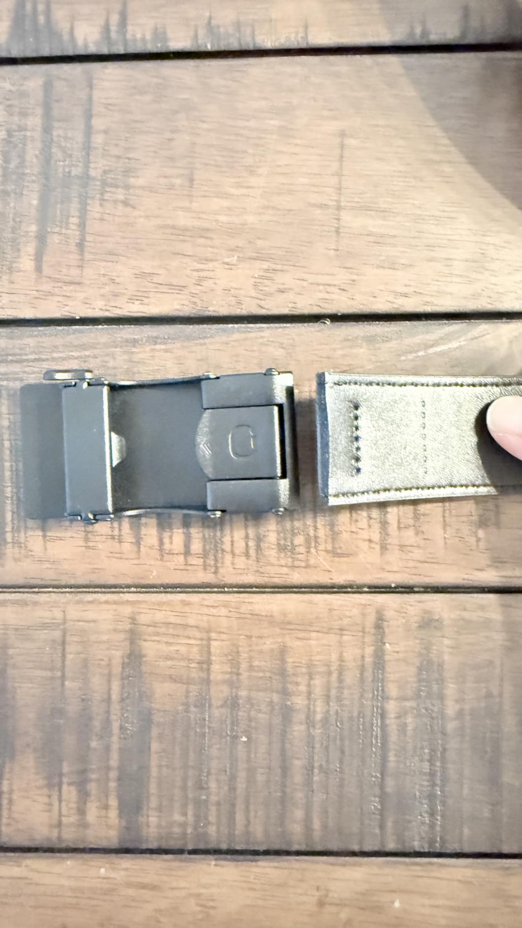 CHAOREN Men's Leather Ratchet Belt - Customizable Fit (35mm) customer photo 1