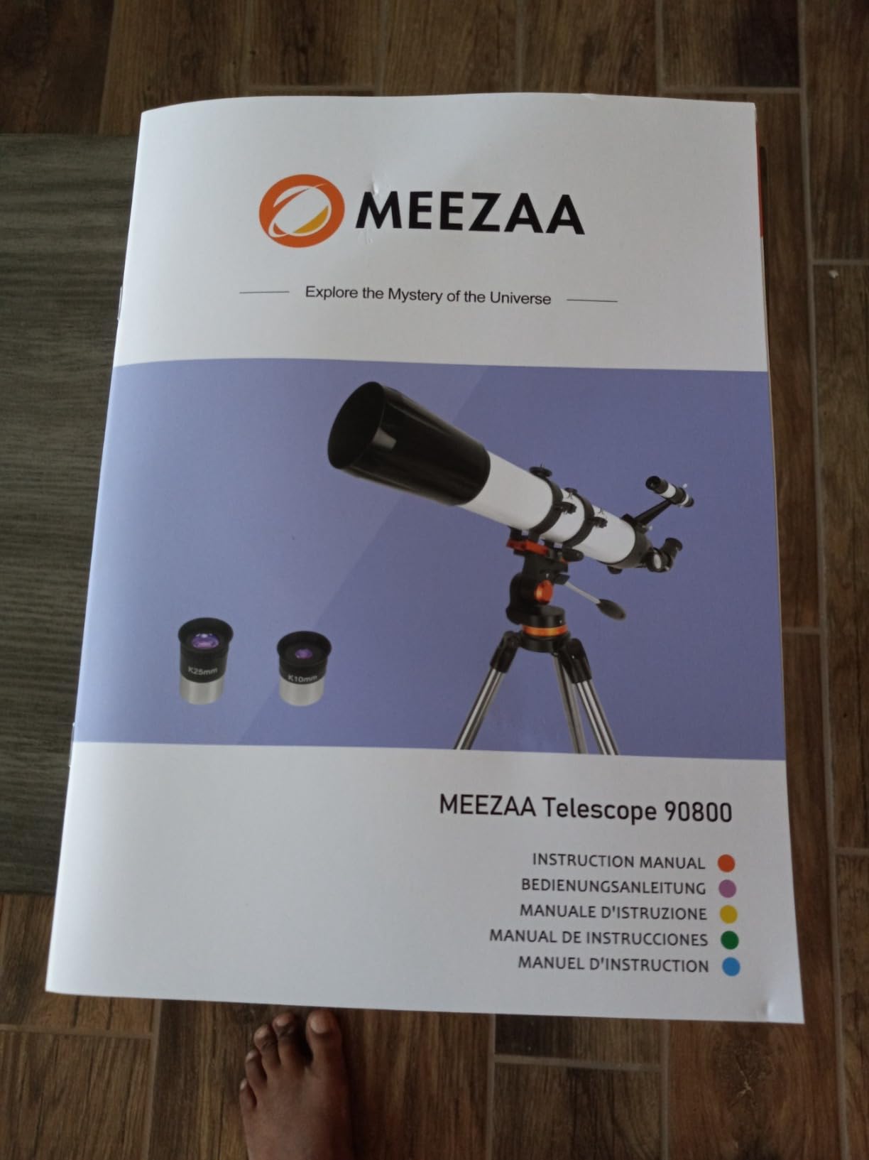 MEEZAA Telescope for Adults High Powered, 90mm Aperture 800mm Refractor | Professional Telescopes, for Astronomy Beginners Stargazing, Fully Multi-Coated, AZ Mount Tripod, Phone Adapter & Carry Bag customer photo 1