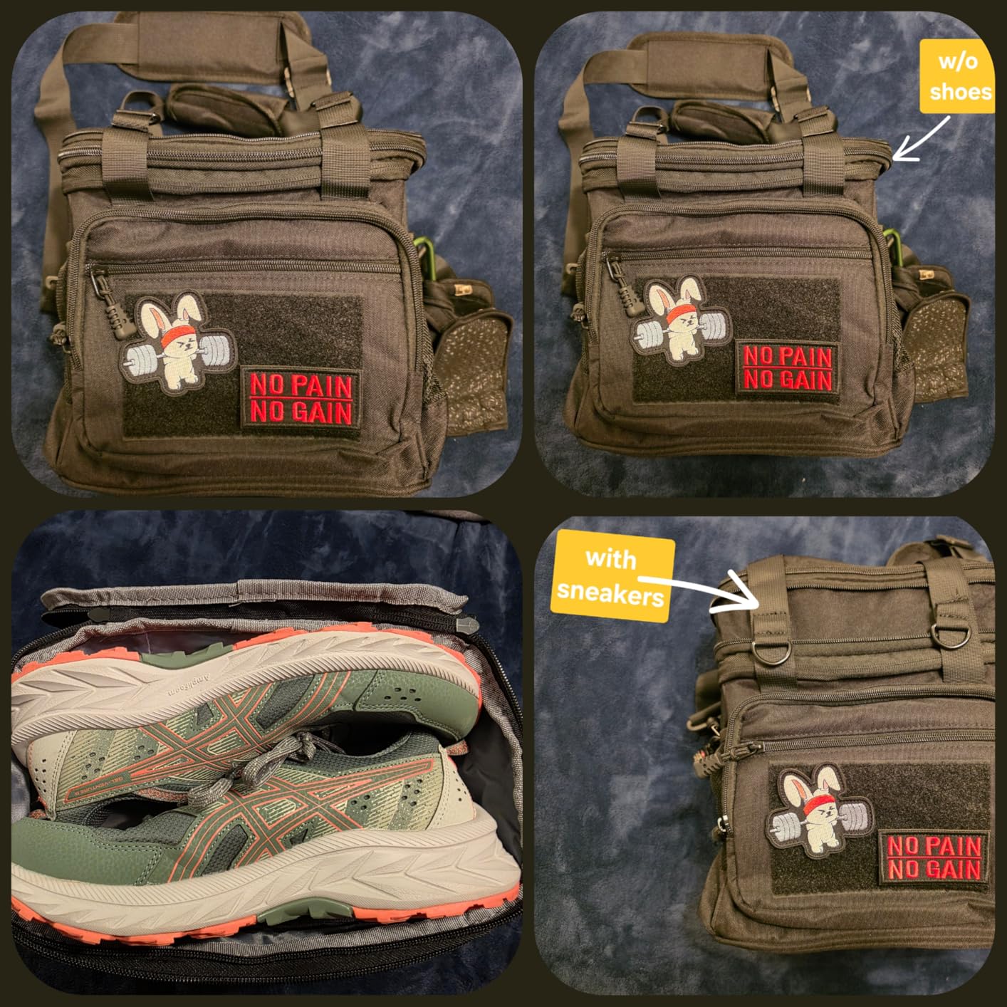GLENKEY Tactical Lunch Box Men Expandable Insulated Leakproof Cooler Bag customer photo 1