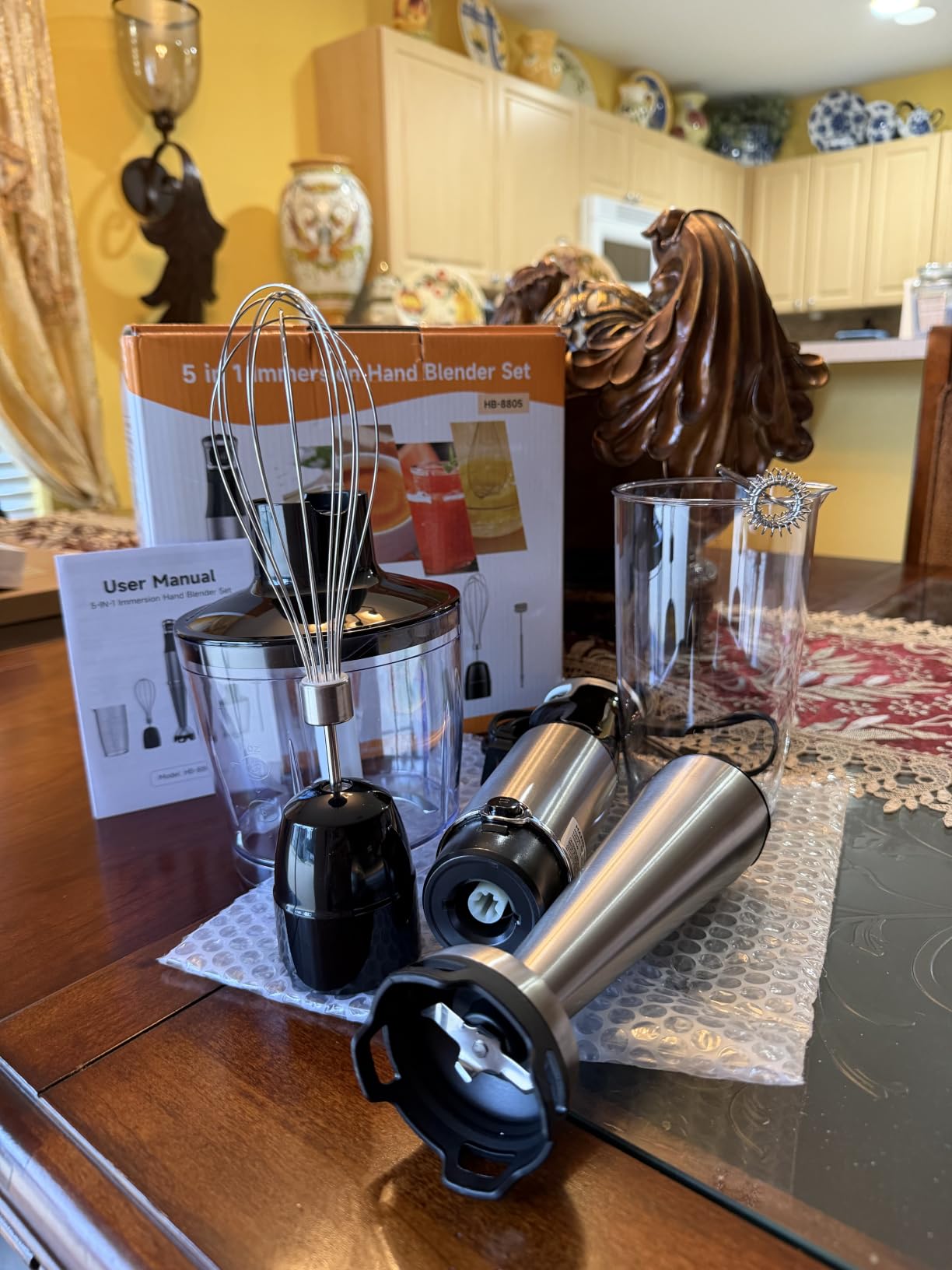 Turelar Immersion Blender Handheld Corded, 1100W 5 in 1 Hand Blender Set customer photo 1