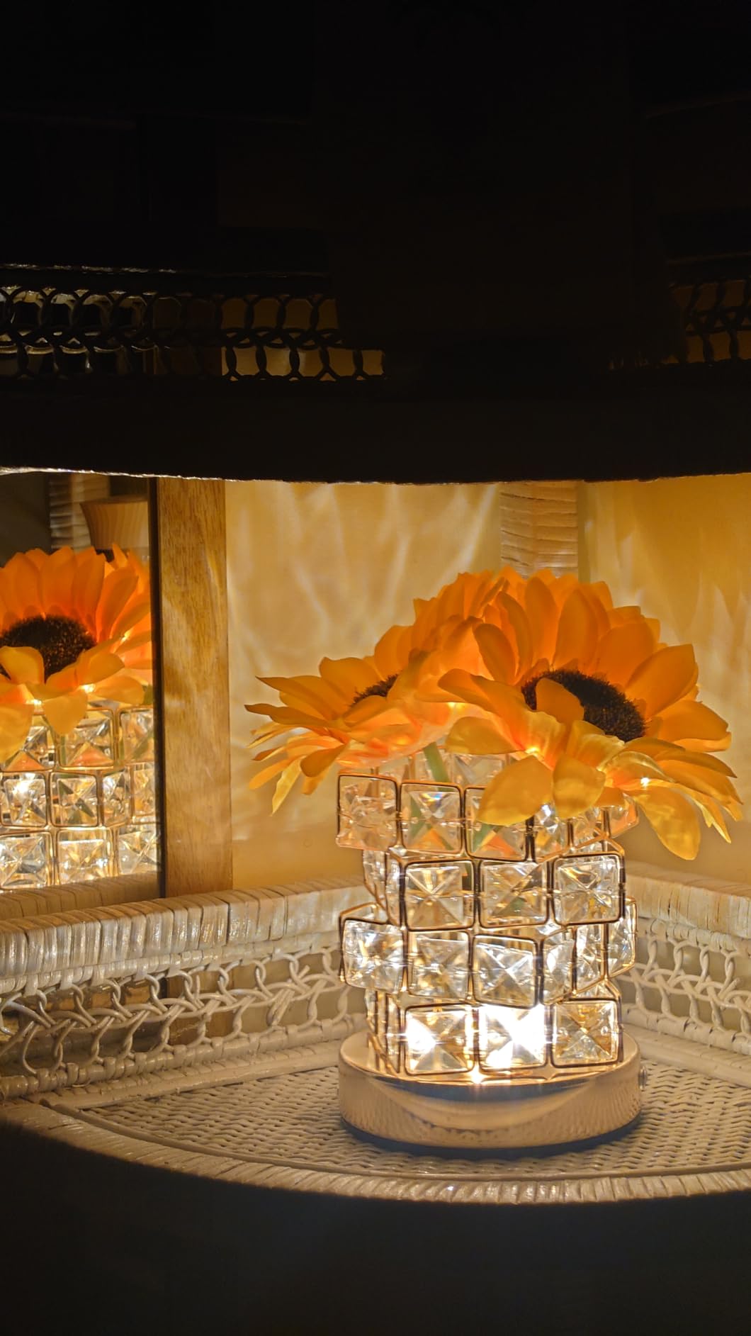 Sunflowers Flower Lamp Cordless Touch Table Lamp Birthday Gifts for Women customer photo 1