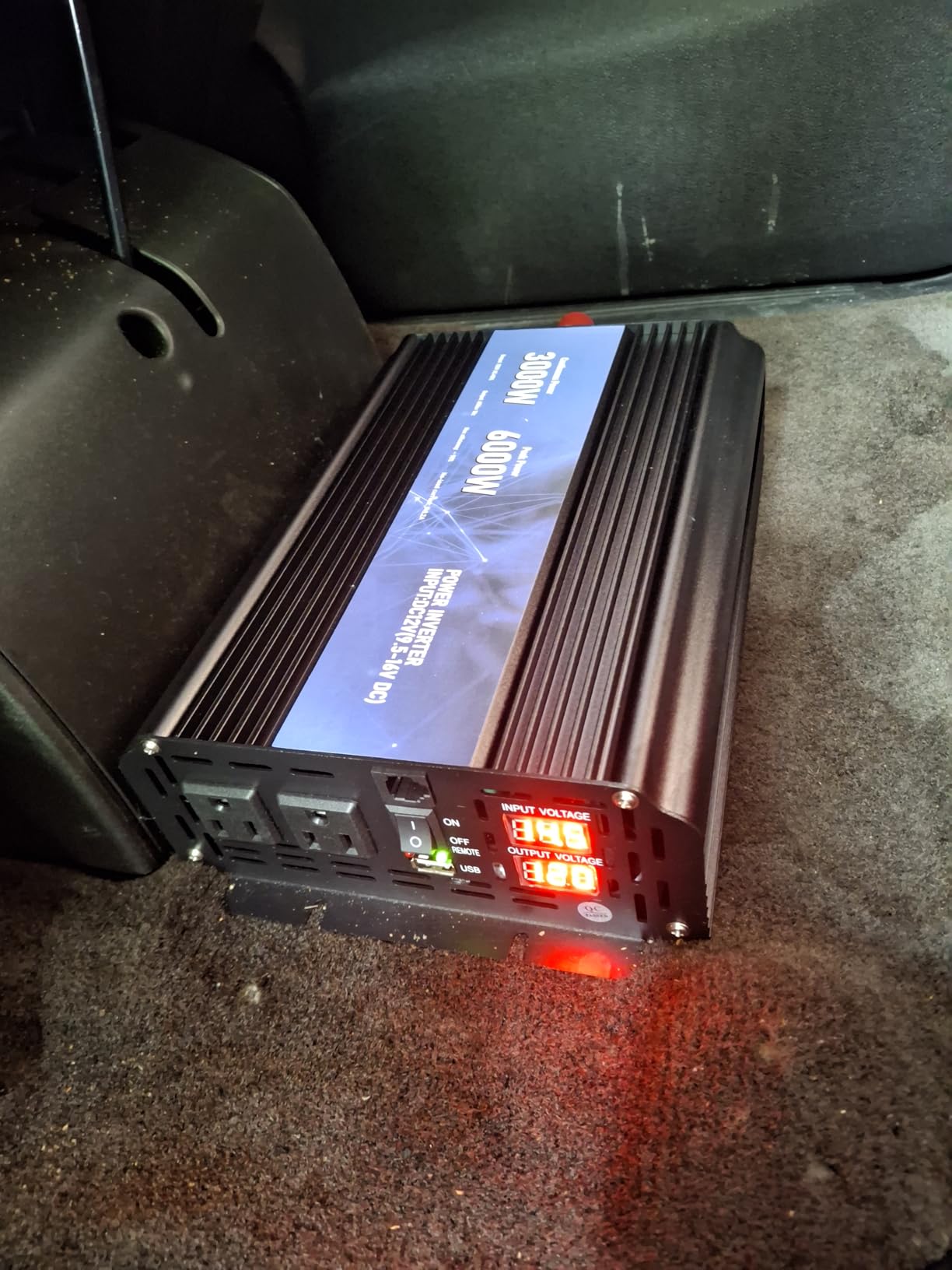 3000W Power Inverter 12V DC to 110V/120V AC Converter, 6000W Peak RV Use customer photo 2