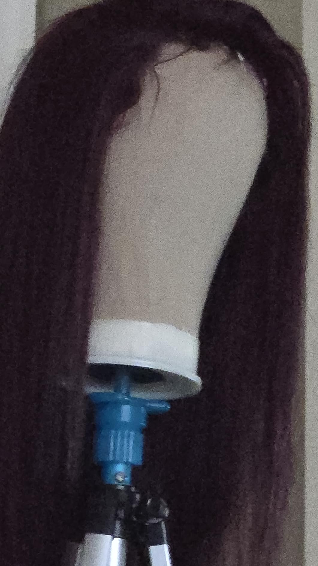 22 Inch Wig Head for Wig, Canvas Mannequin Head with Mount Hole, Manikin Head for Wig Making, Styling and Display, Head Contour More Realistic customer photo 2