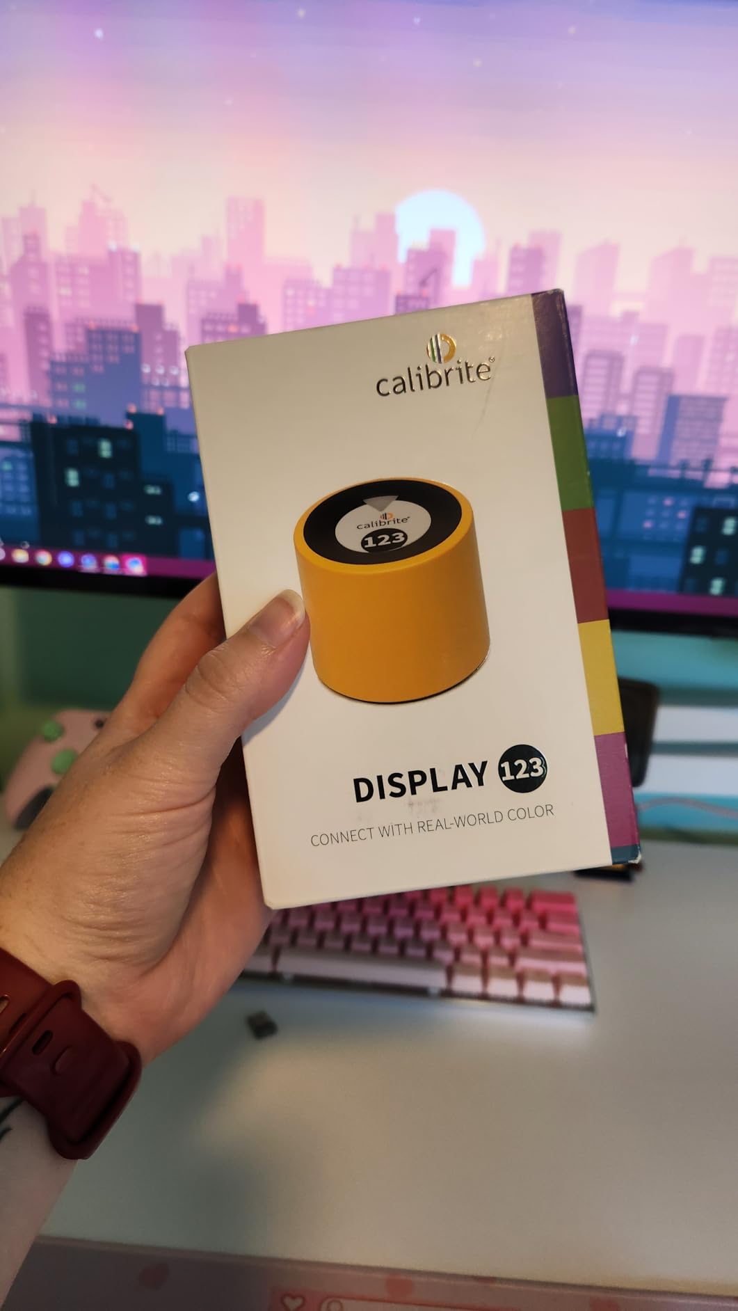 Calibrite Display 123 Monitor Calibration Colorimeter for Photo Editing and Color Accurate Viewing, Easy 1 2 3 Software Workflow, USB C Connection, and Before and After Check, Supports 2 Displays customer photo 2