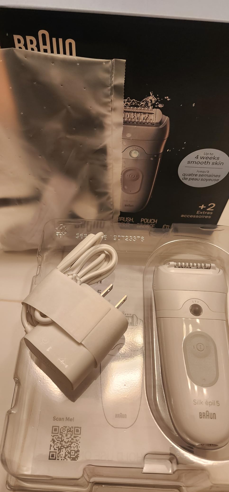 Braun Epilator Silk-épil 5, Hair Removal Device, Women Shaver & Trimmer, Wet and Dry, Includes Skin Contact Cap, SE5-011, Grey customer photo 1