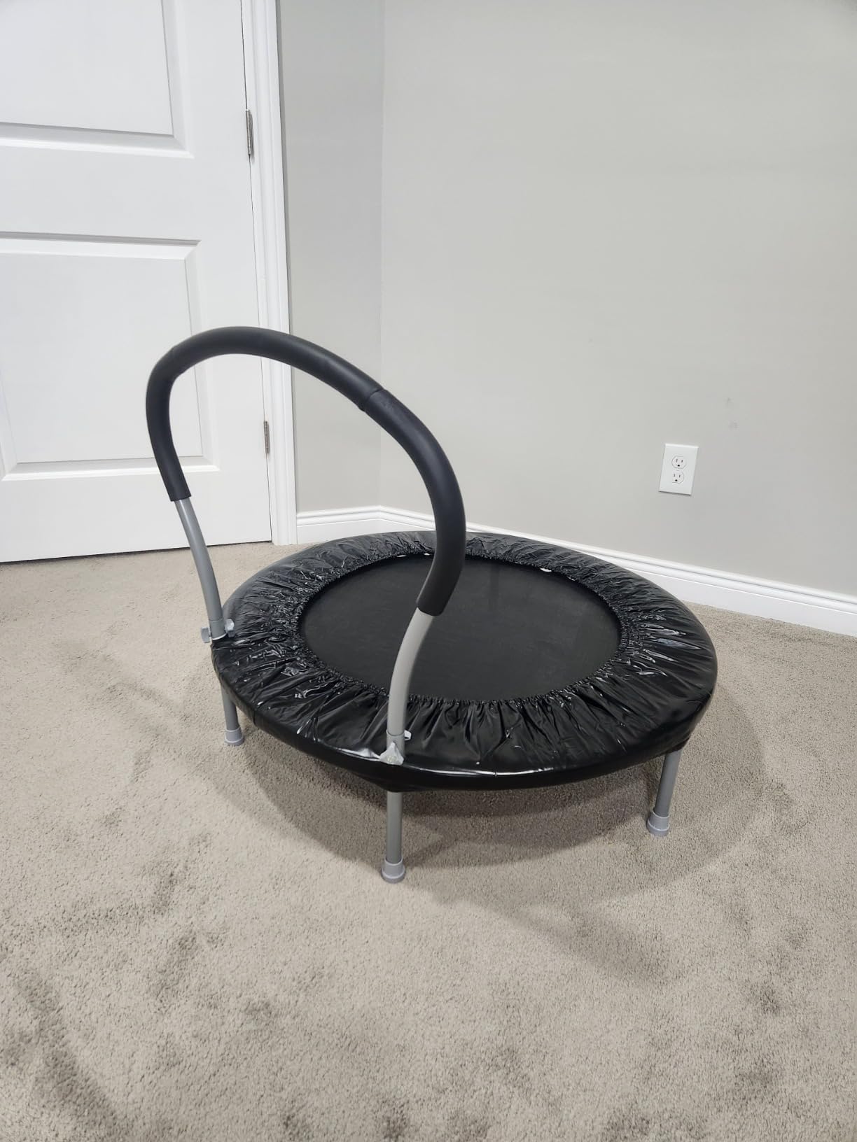 Lyromix 36-Inch Kids Trampoline with Handle - Indoor Mini Tranpoline for Toddlers, Small Fitness Rebounder for Indoor and Outdoor Use customer photo 2