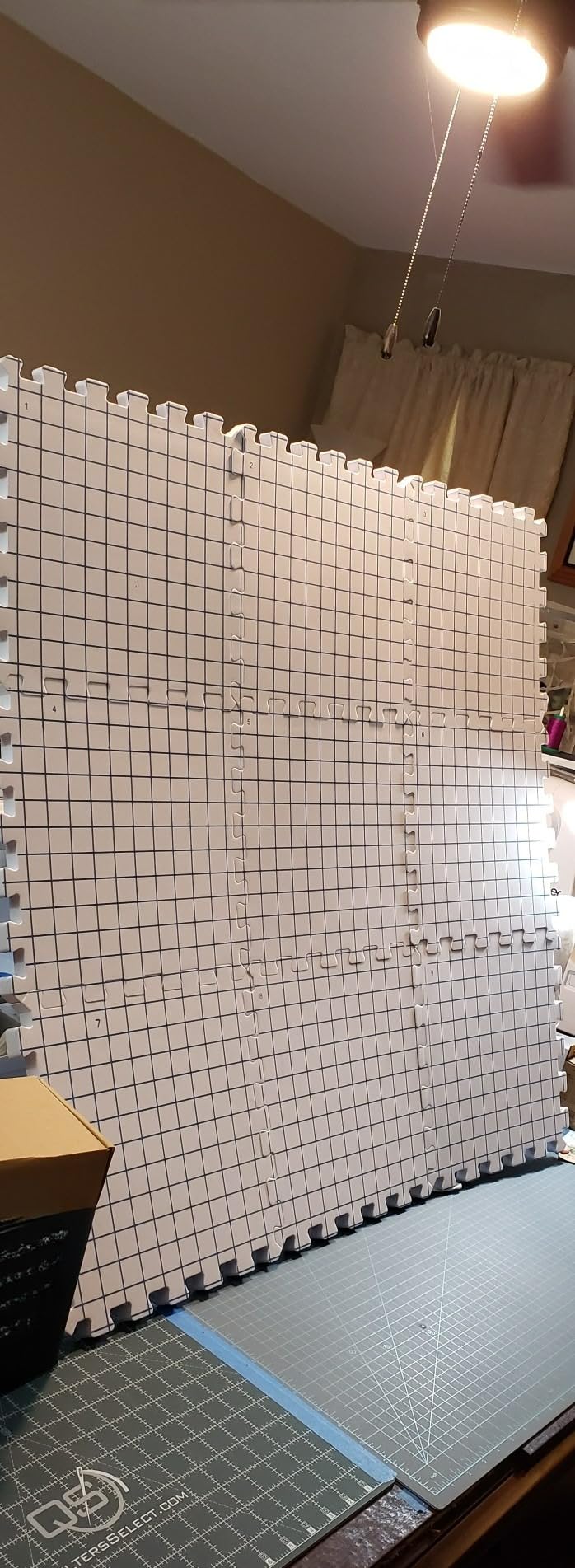 9 Pack Blocking Mats for Knitting & Crochet Project, Extra Thick Knitting Blocking Mat with Grid Lines，Knitting Mats with 100 T-Pins and Storage Bag customer photo 1
