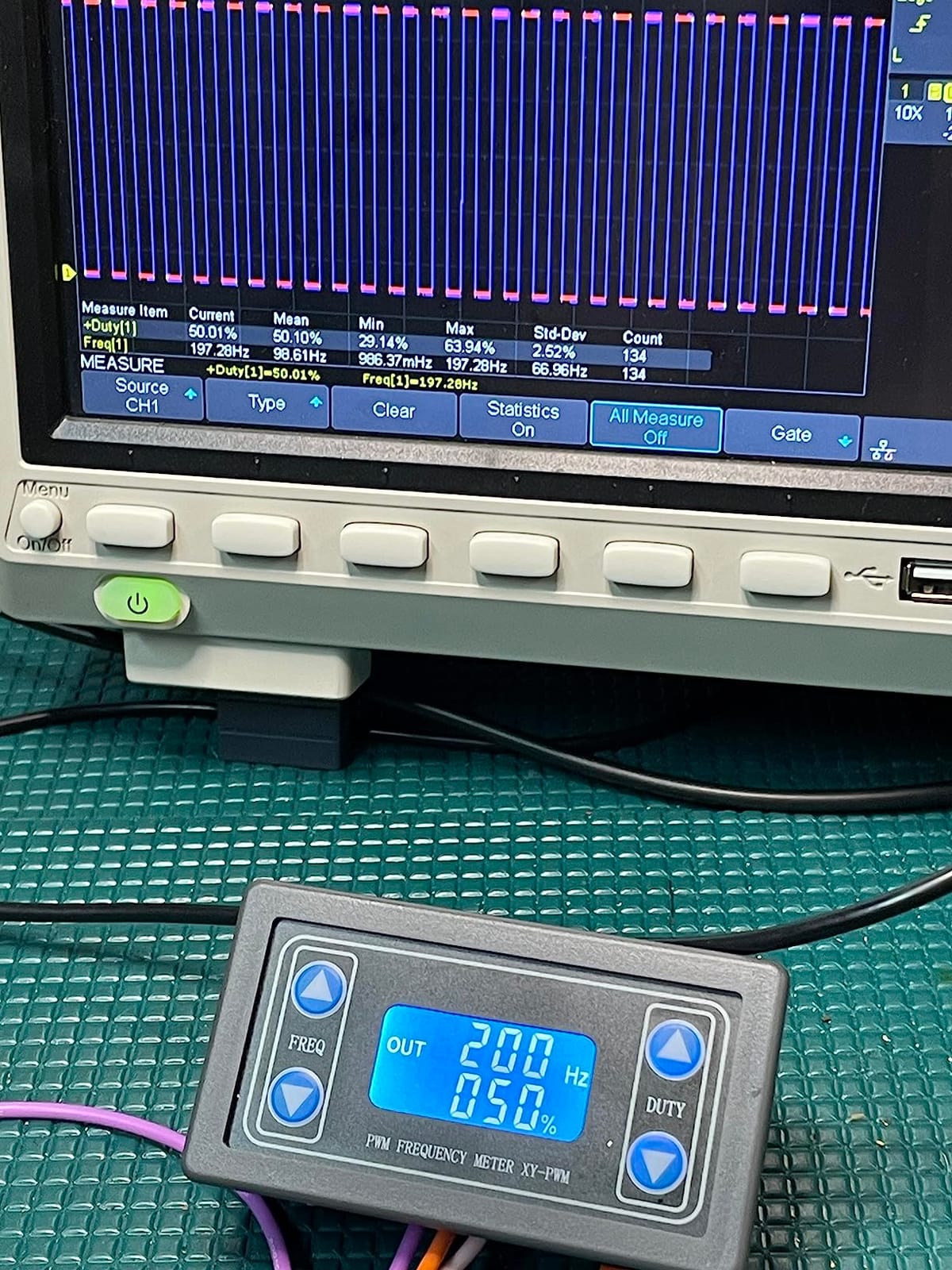 DROK Signal Generator 2pcs, DC 3.3-30V Function Generator 5-30mA LCD Display PWM Pulse Frequency Duty Cycle Rectangular Wave Square Wave Signal Generator customer photo 1