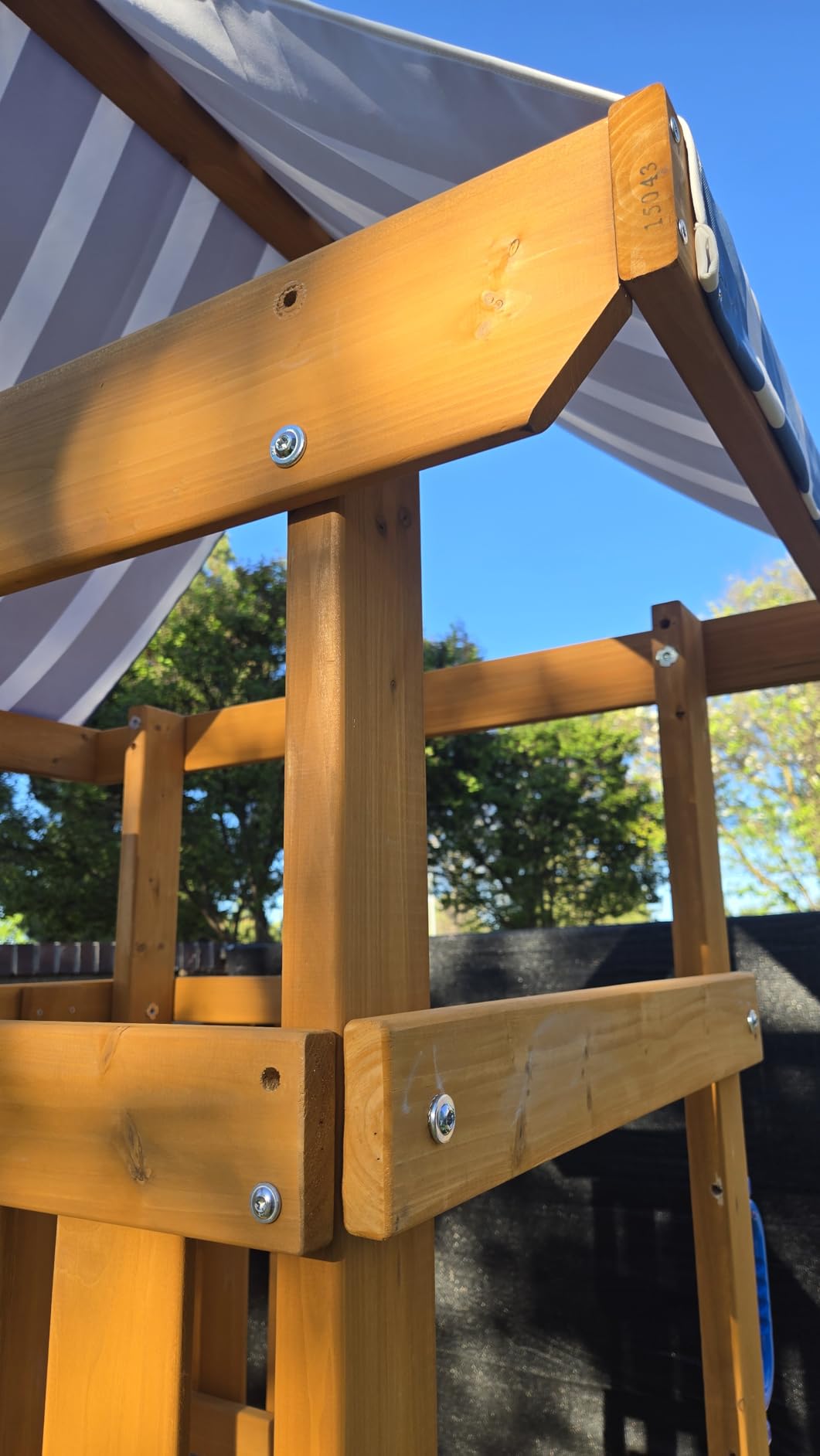 ROBOTIME Wooden Swing Set for Backyard, All-in-One Kids Playset, Ages 3-10 customer photo 1